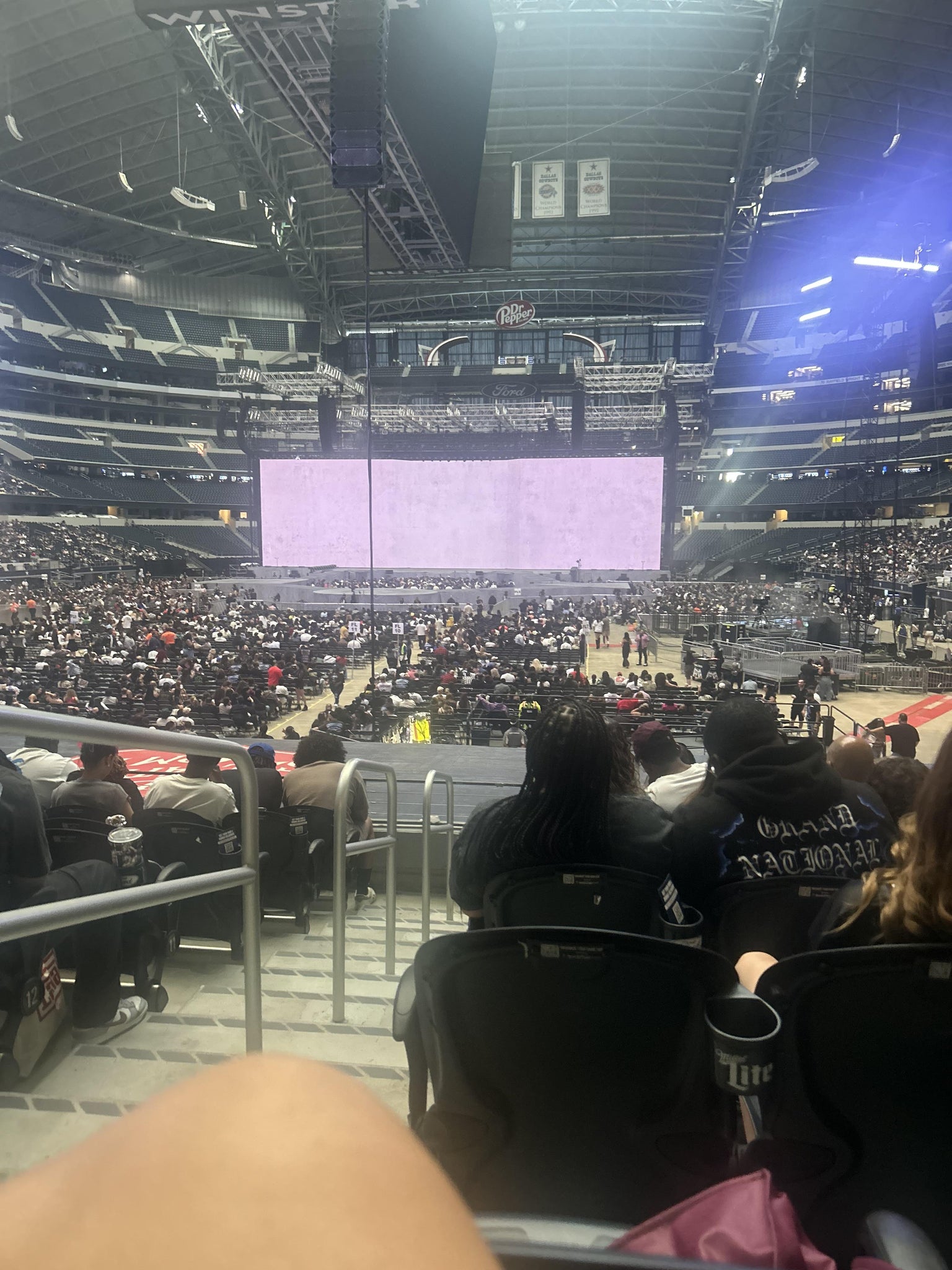 Real Fan View taken from Section 121 at AT&T Stadium by Jiahna J