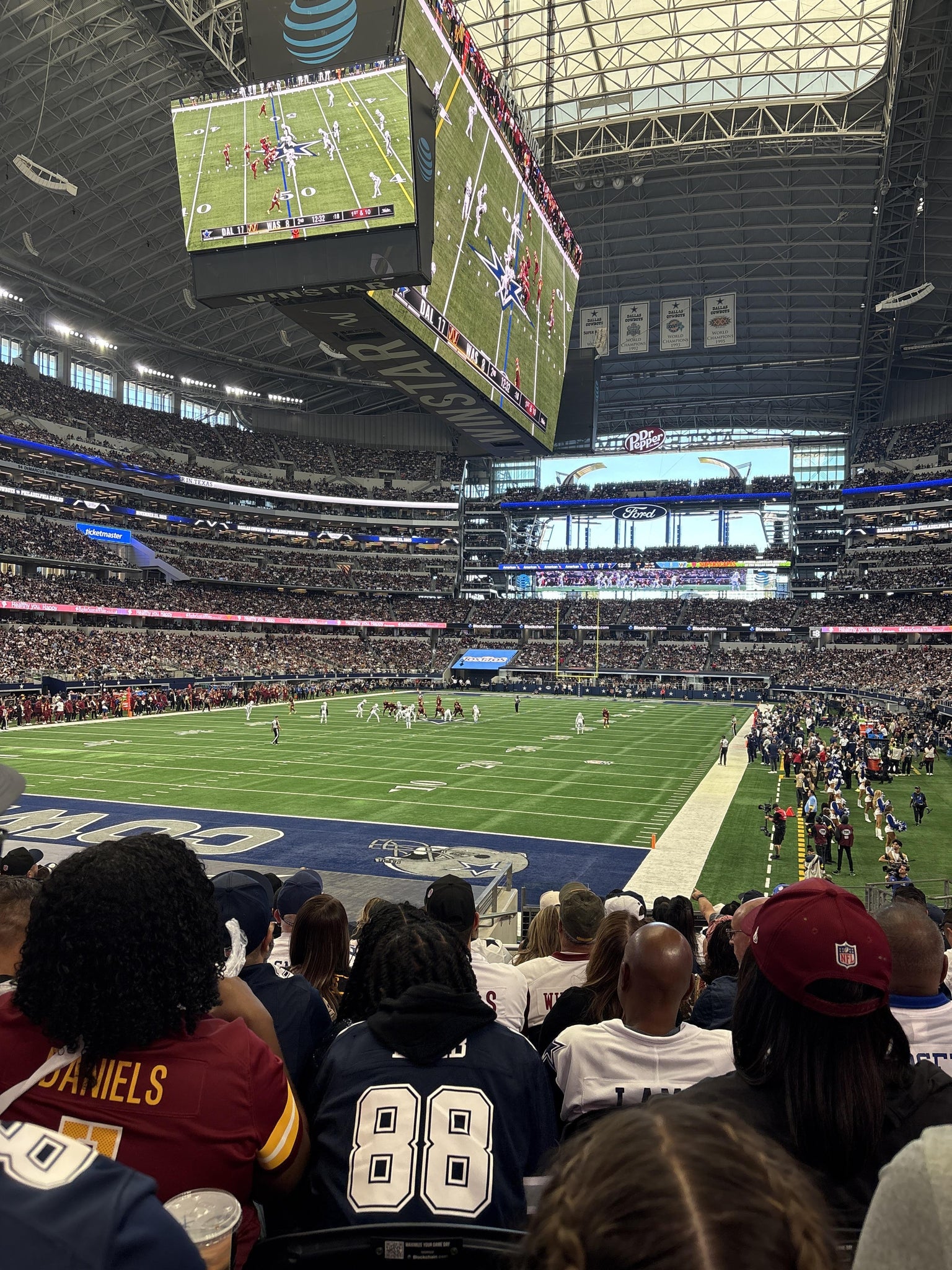 Real Fan View taken from Section 121 at AT&T Stadium by Aahil L