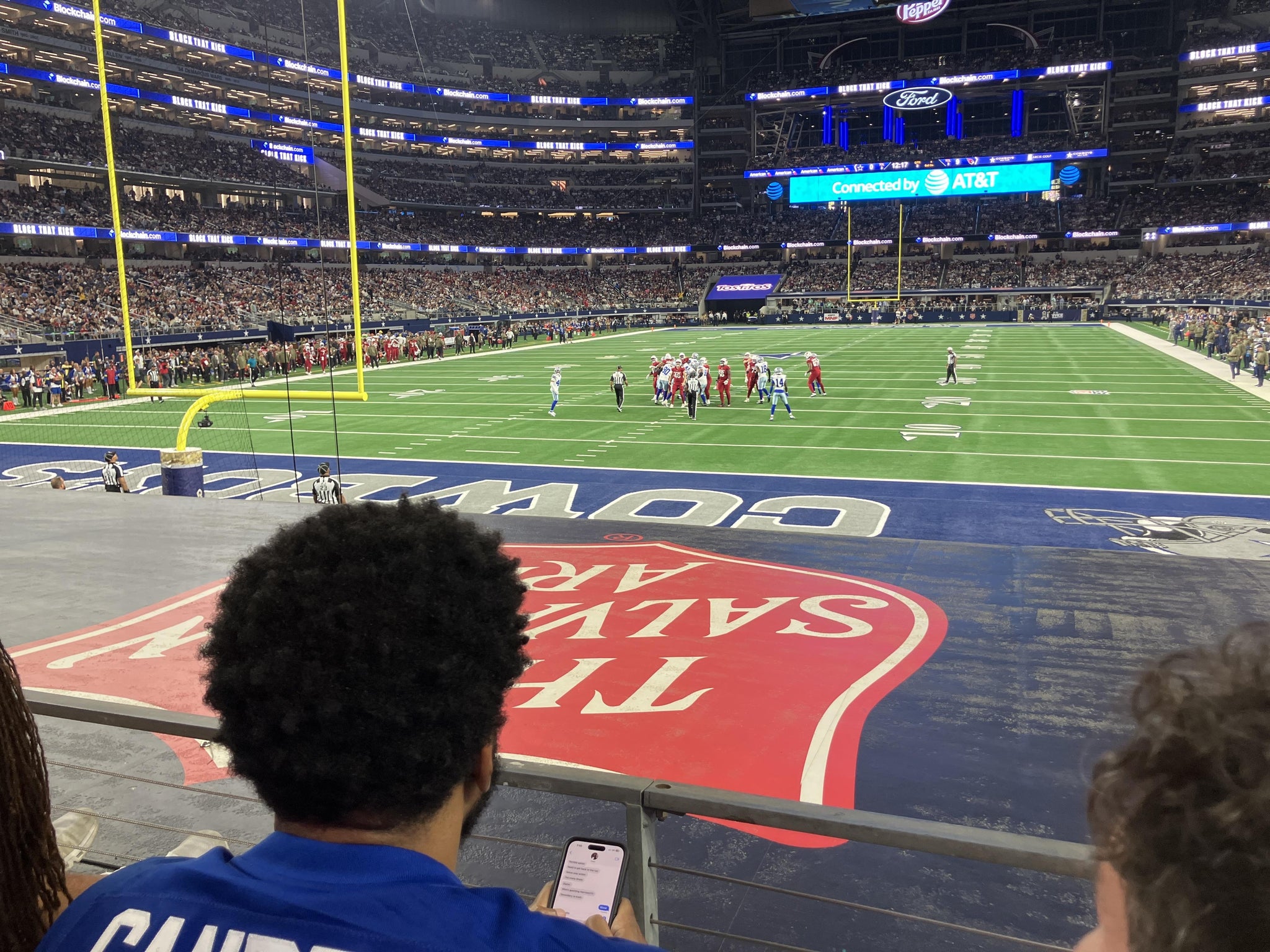 Real Fan View taken from Section 122 at AT&T Stadium by Teresa E