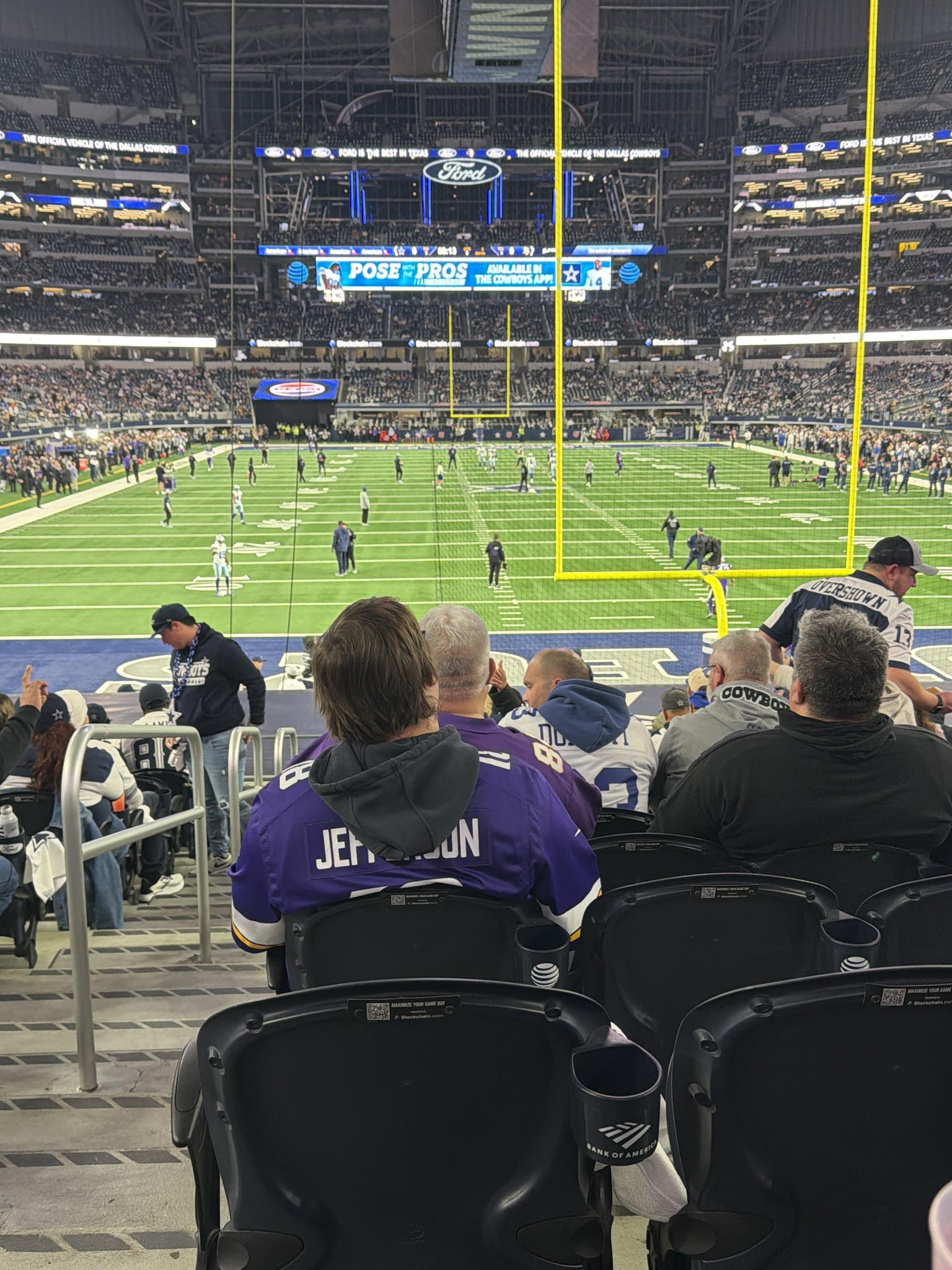 Real Fan View taken from Section 123 at AT&T Stadium by Heather M