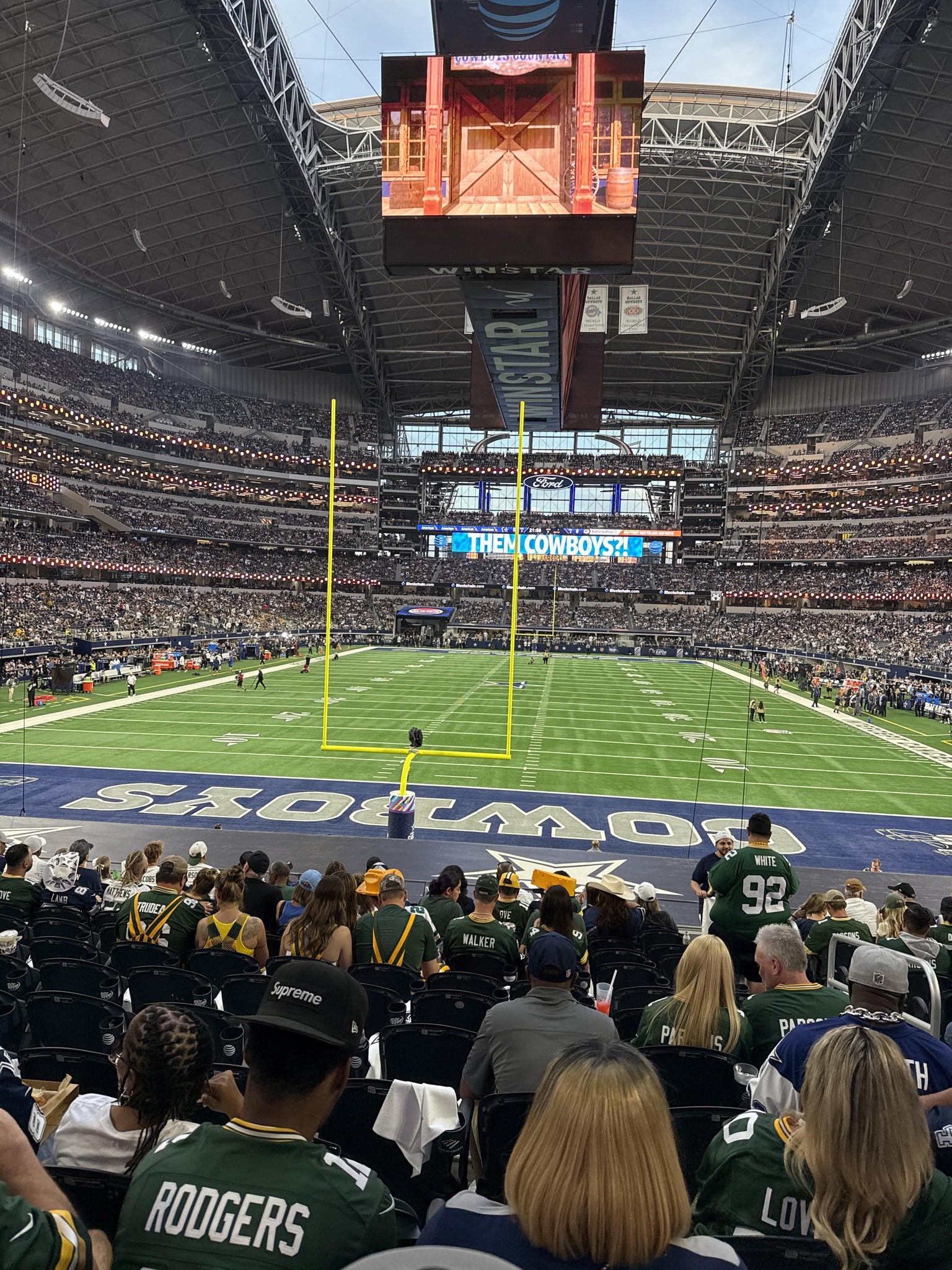 Real Fan View taken from Section 123 at AT&T Stadium by Roberto H