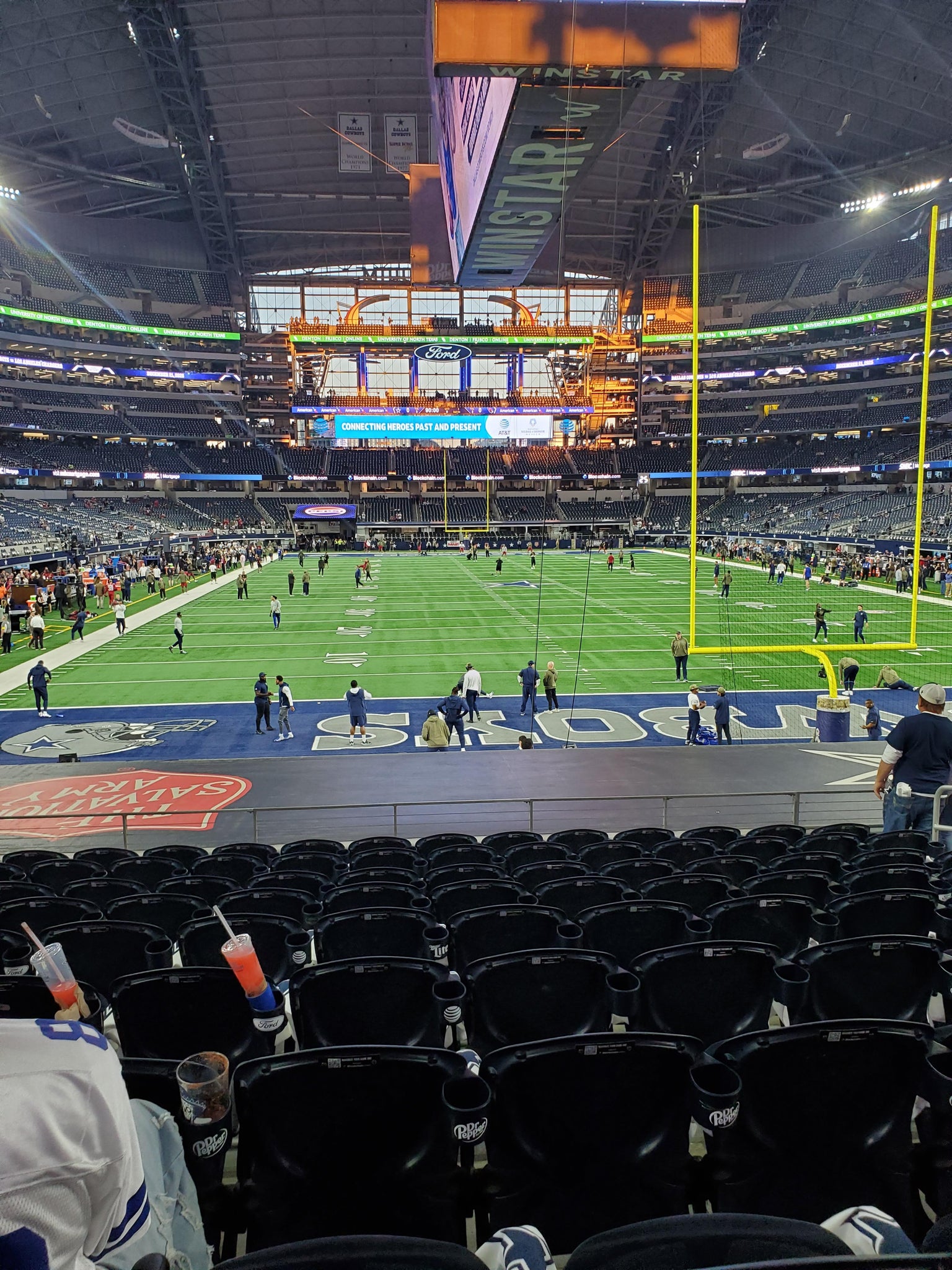 Real Fan View taken from Section 124 at AT&T Stadium by Anonymous User