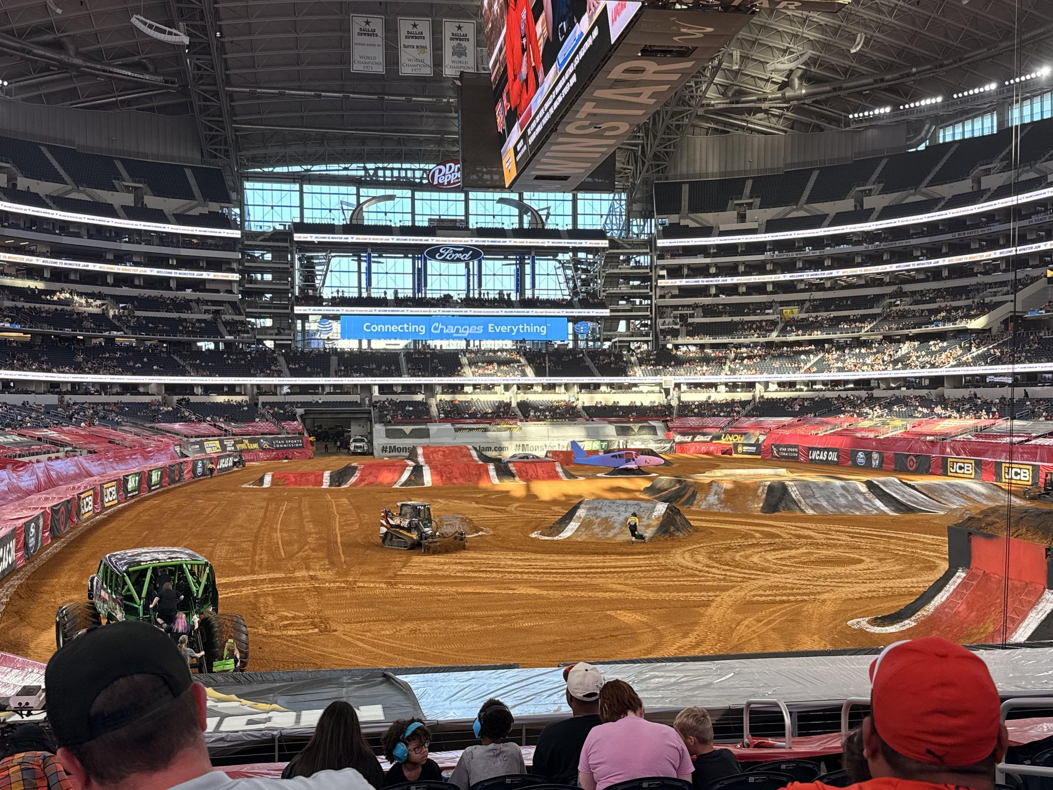 Real Fan View taken from Section 125 at AT&T Stadium by Diana E