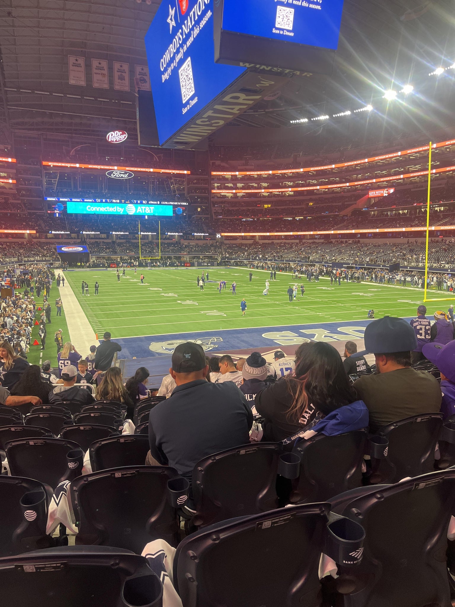 Real Fan View taken from Section 125 at AT&T Stadium by Adela M