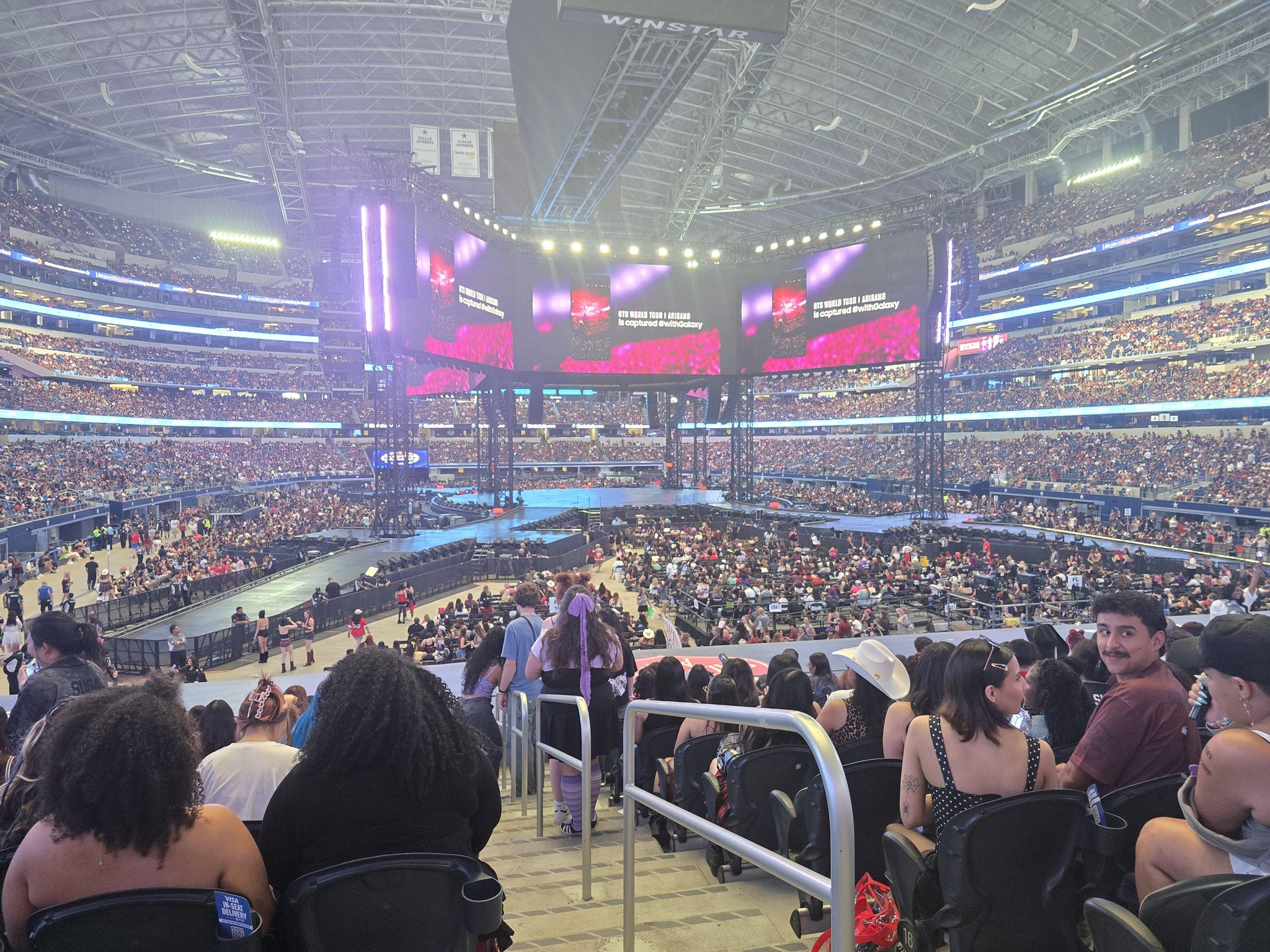 Real Fan View taken from Section 125 at AT&T Stadium by Julia R