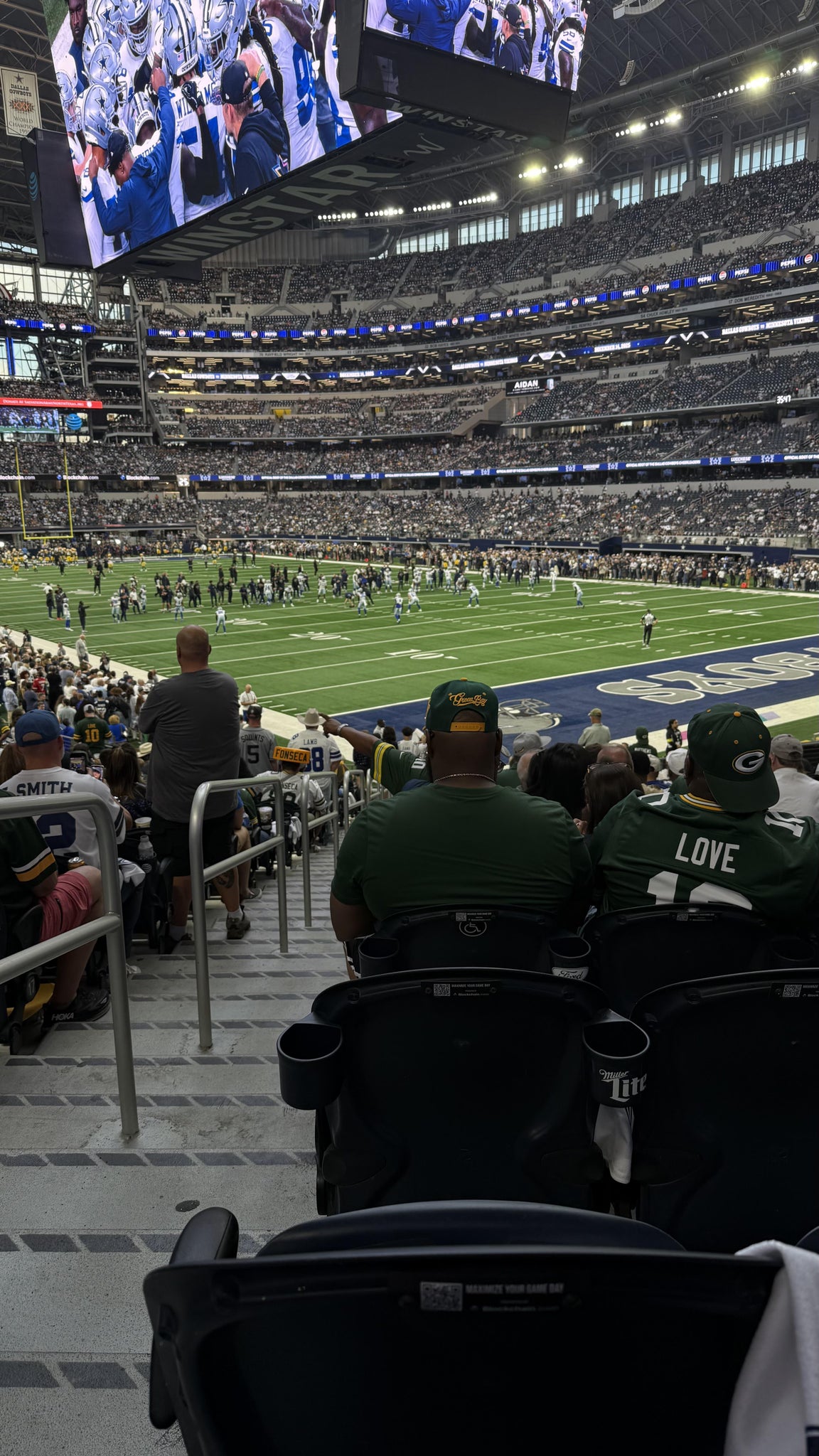Real Fan View taken from Section 126 at AT&T Stadium by Liya O