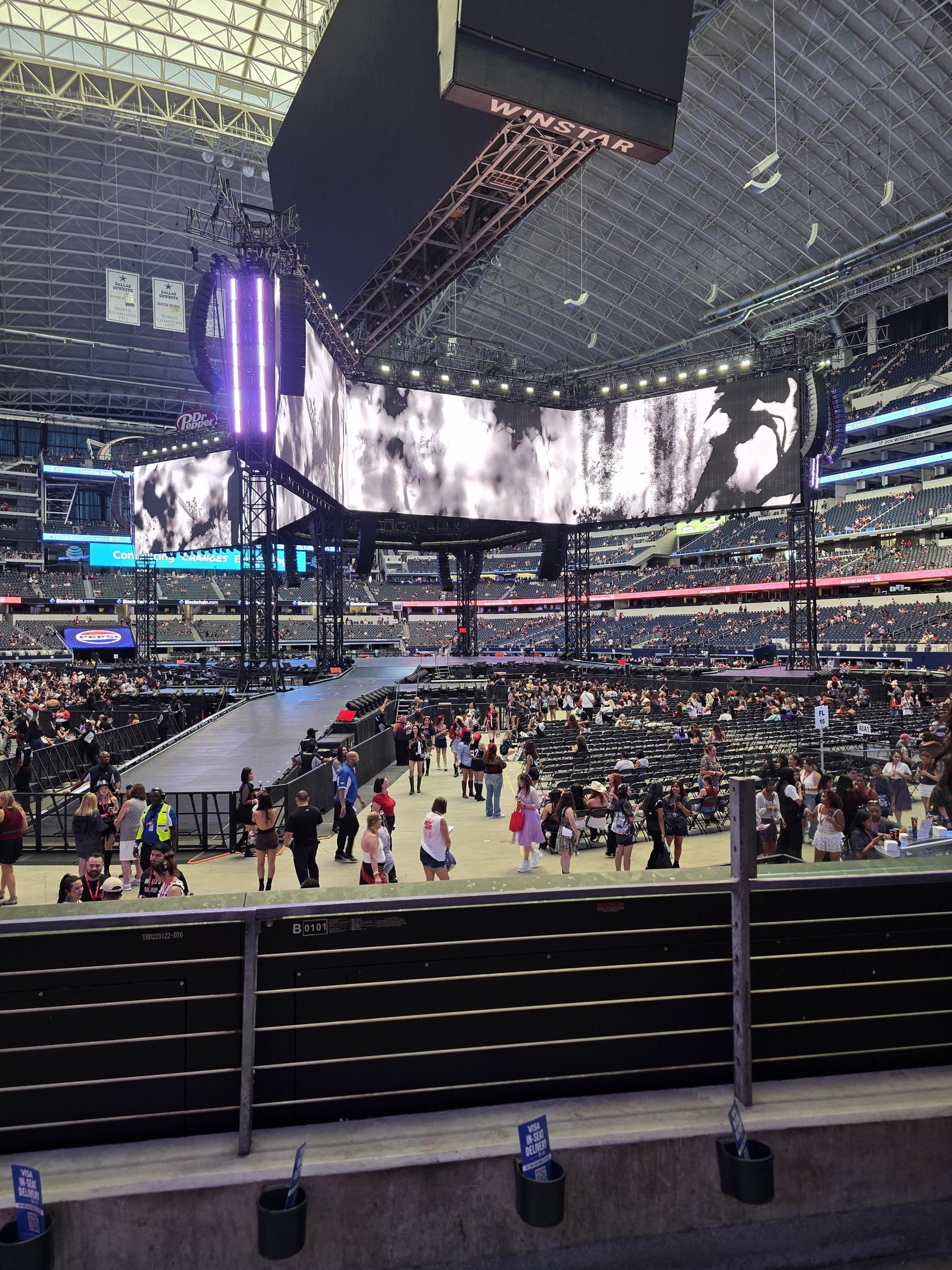 Real Fan View taken from Section 126 at AT&T Stadium by Kimberly H
