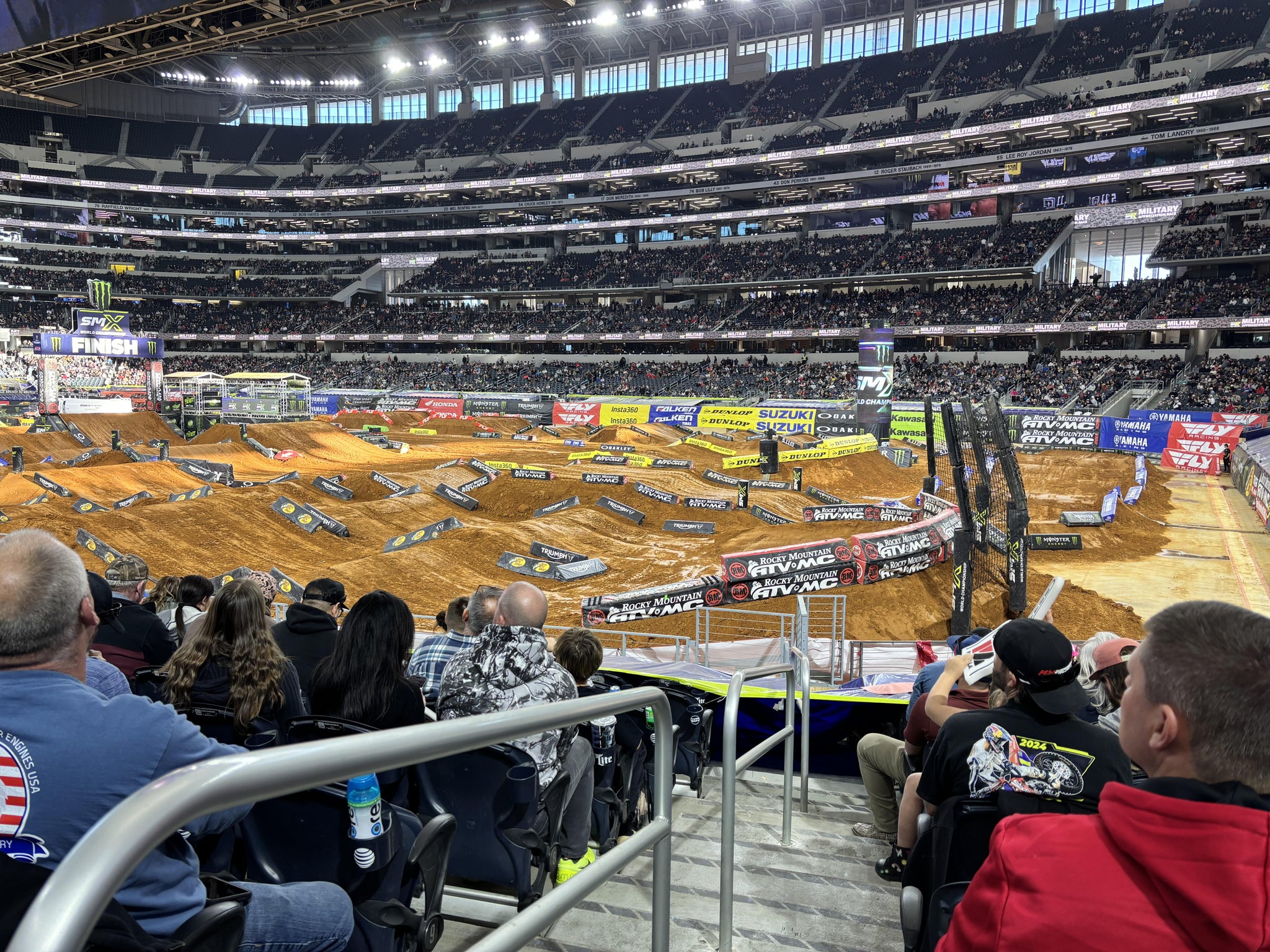 Real Fan View taken from 127 Family at AT&T Stadium by Misty R