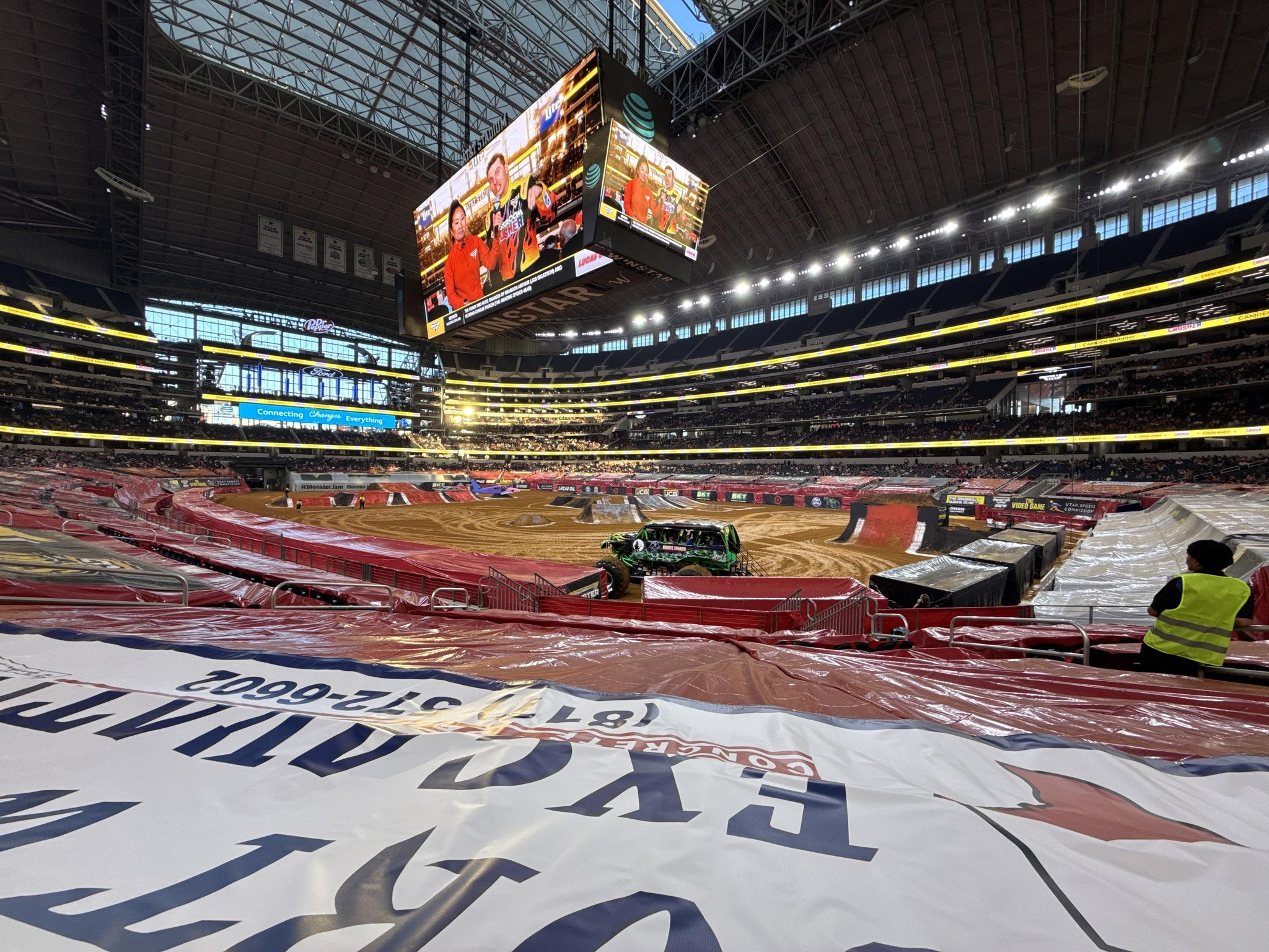 Real Fan View taken from Section 127 at AT&T Stadium by Kevin O