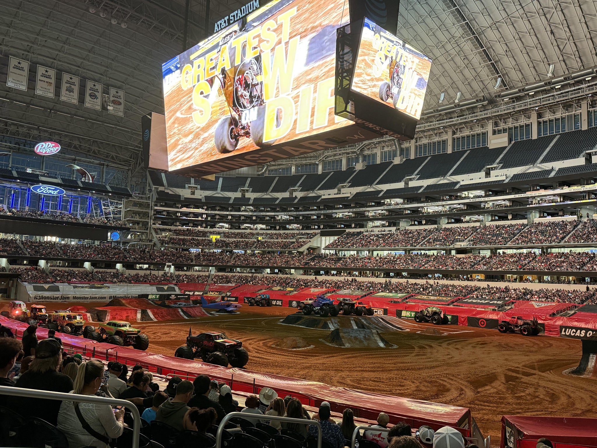 Real Fan View taken from Section 127 at AT&T Stadium by Jessica R
