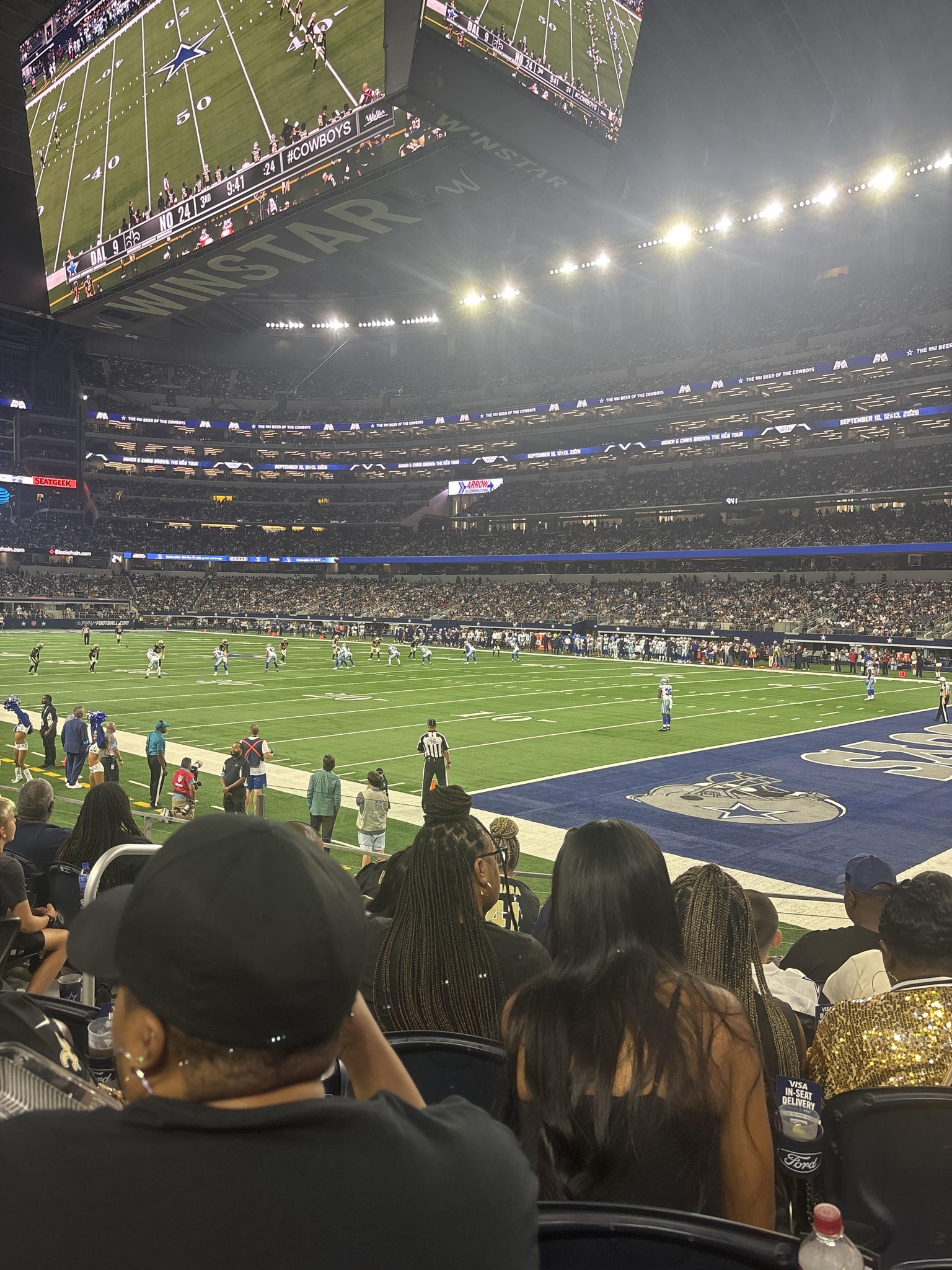 Real Fan View taken from Section 127 at AT&T Stadium by Madison W