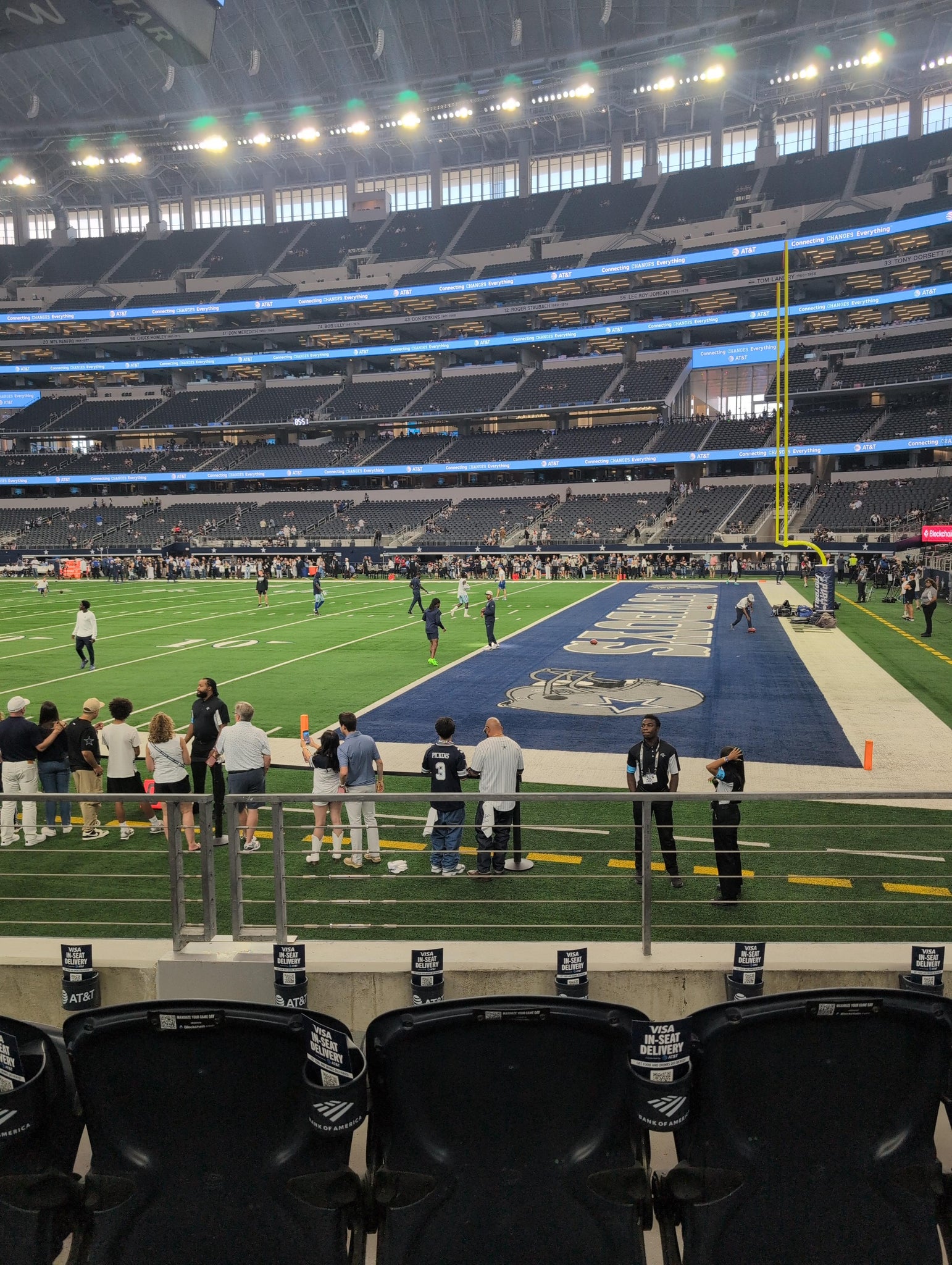 Real Fan View taken from Section 128 at AT&T Stadium by Anonymous User