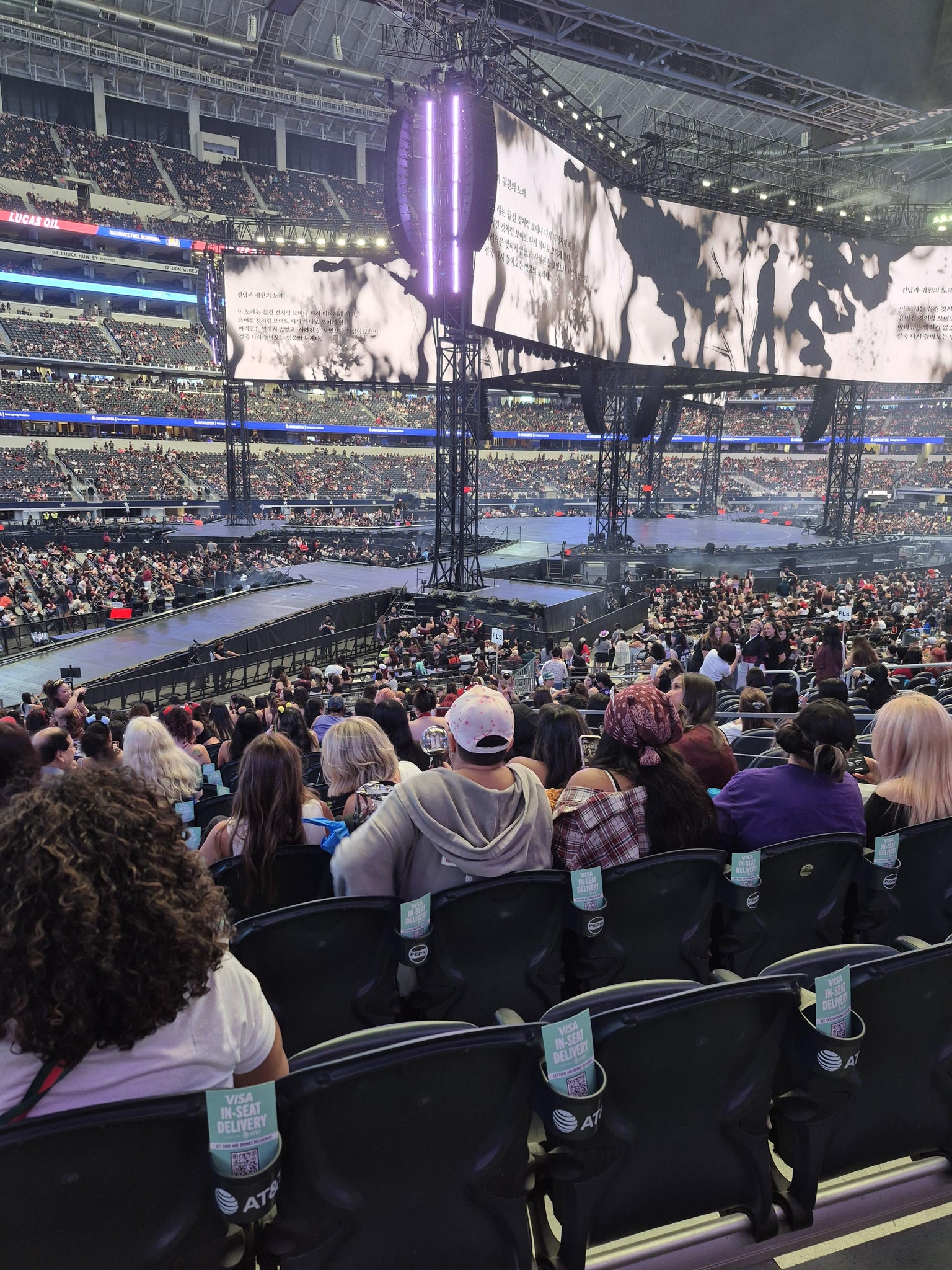 Real Fan View taken from Section 142 at AT&T Stadium by Amanda O