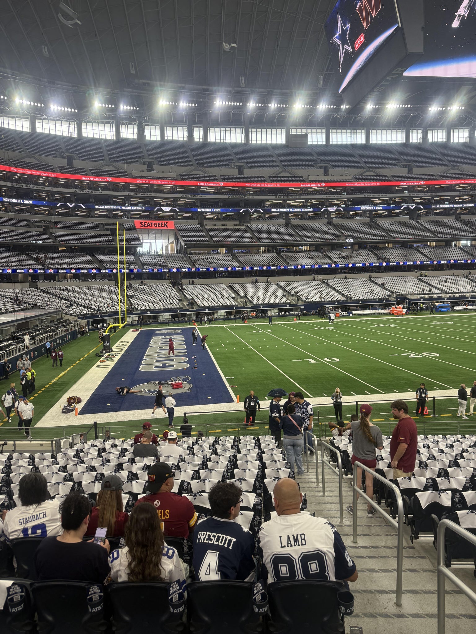Real Fan View taken from Section 143 at AT&T Stadium by Chase M