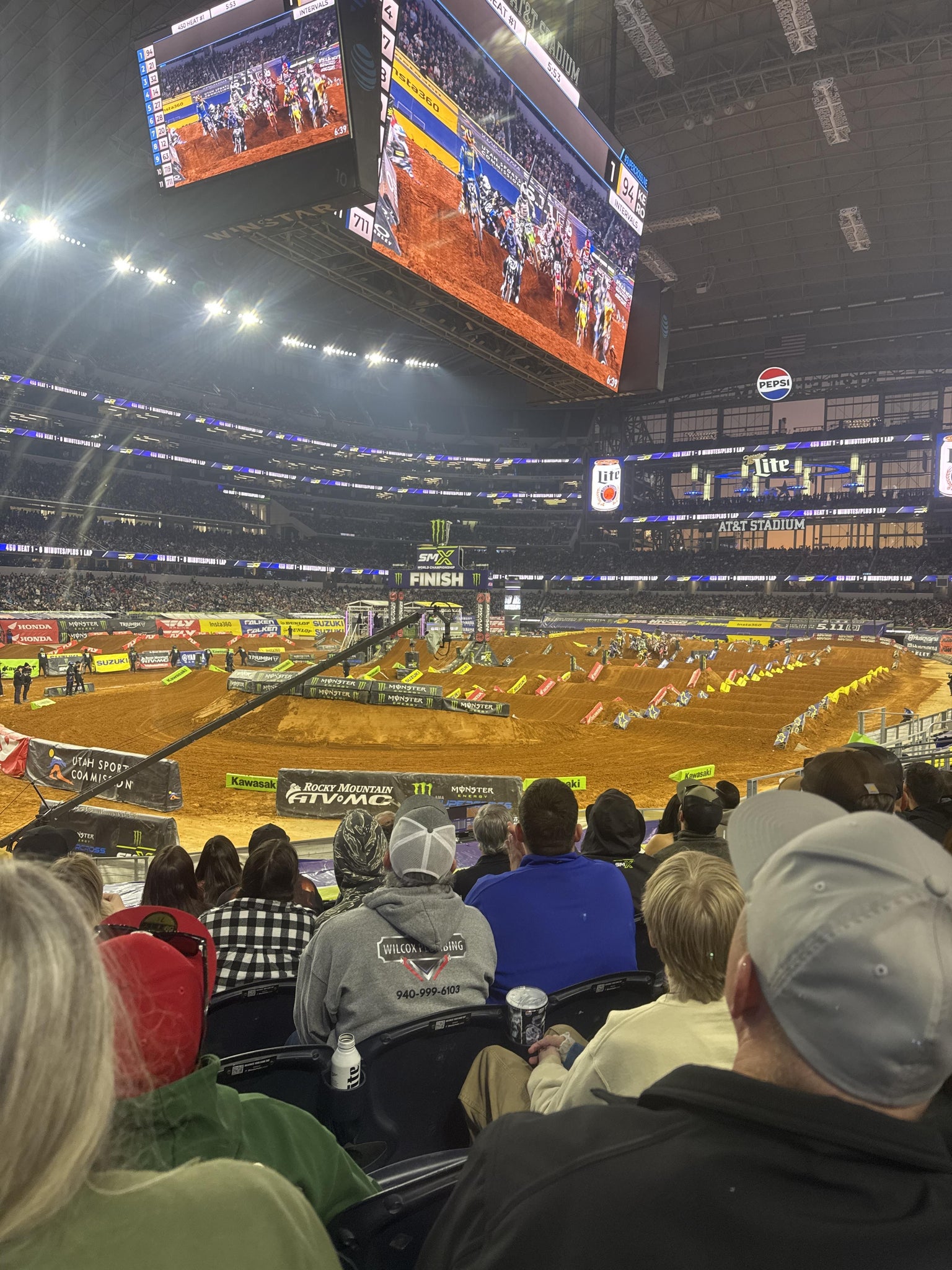 Real Fan View taken from Section 144 at AT&T Stadium by Eva O