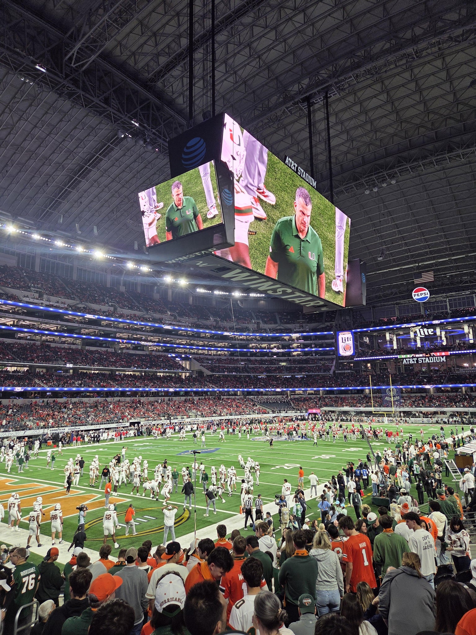 Real Fan View taken from Section 144 at AT&T Stadium by Darius J