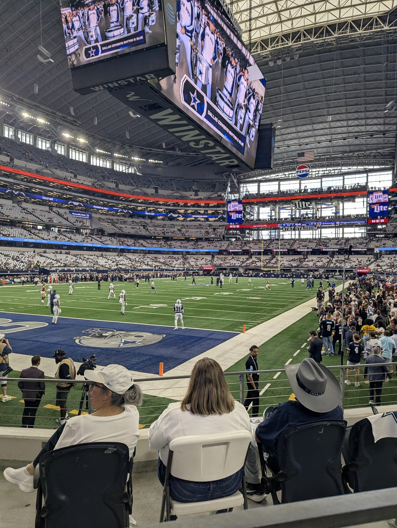 Real Fan View taken from Section 145 at AT&T Stadium by Emma L