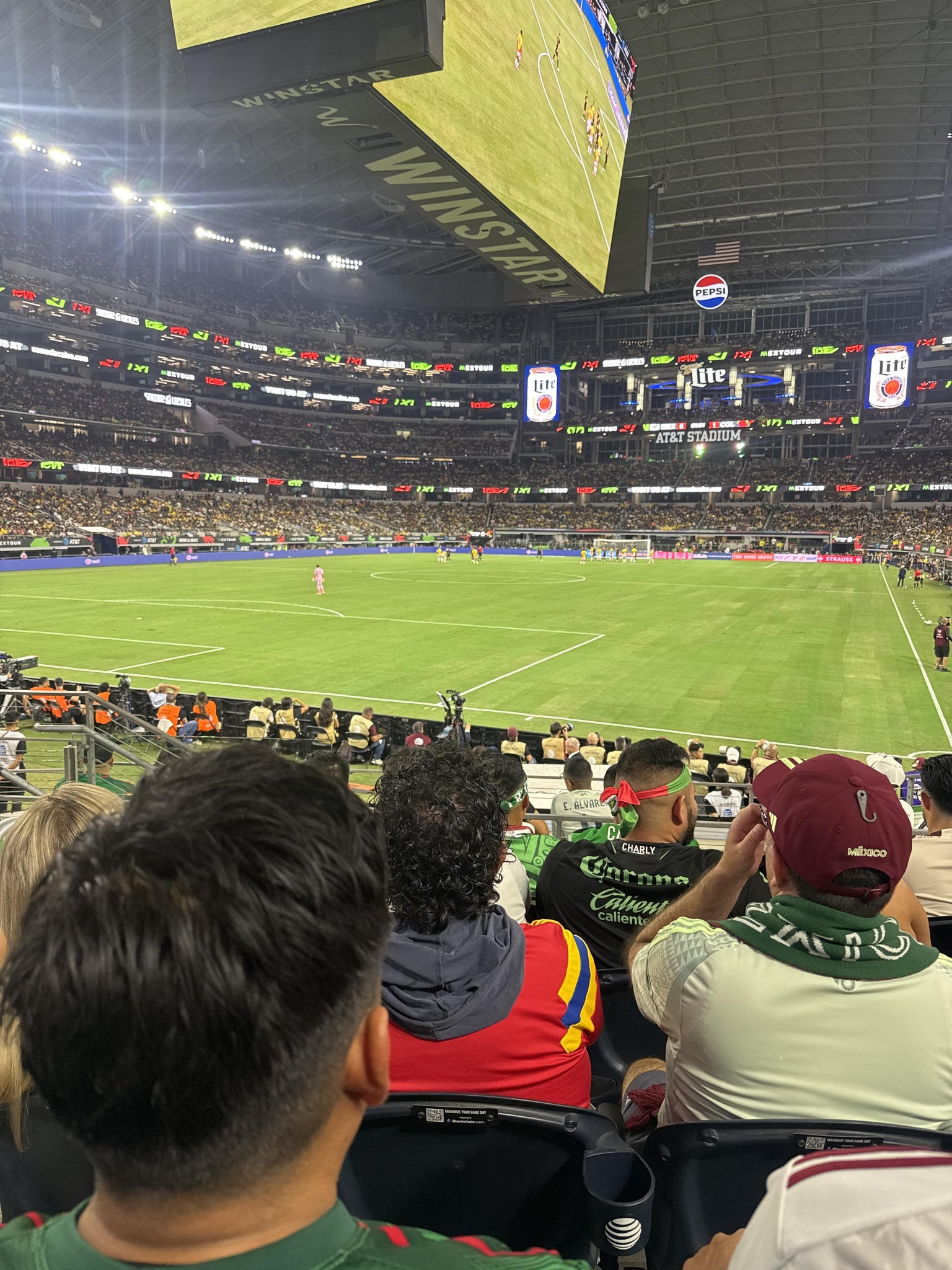 Real Fan View taken from Section 145 at AT&T Stadium by Javier C