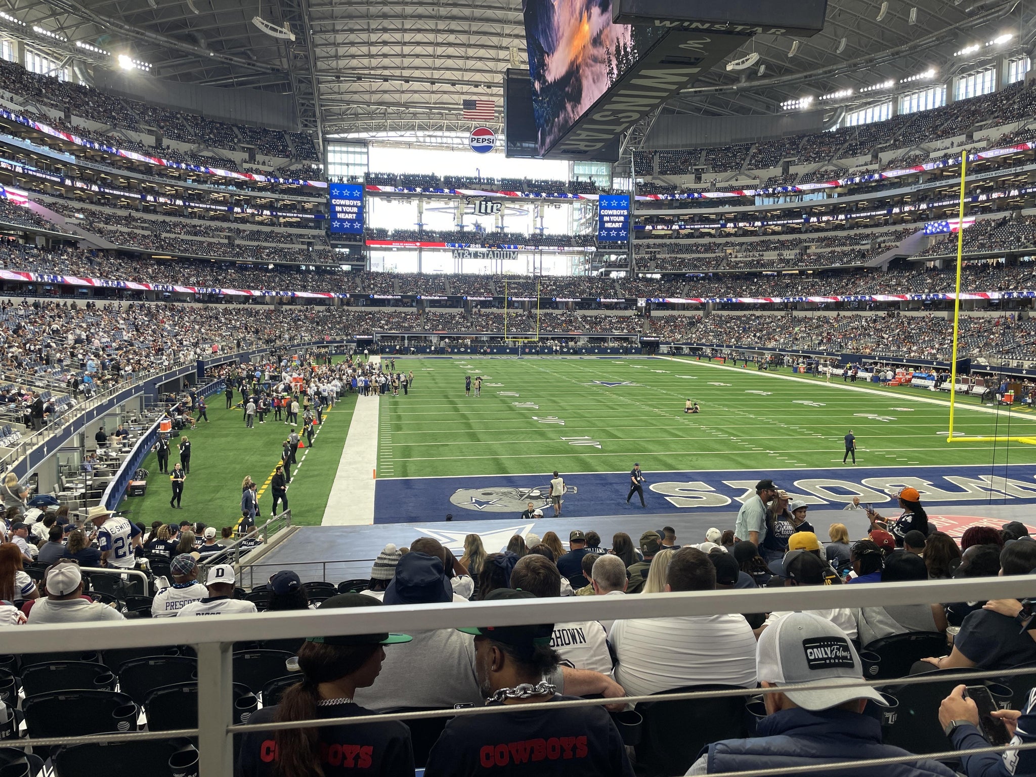 Real Fan View taken from Section 150 at AT&T Stadium by Jerome B