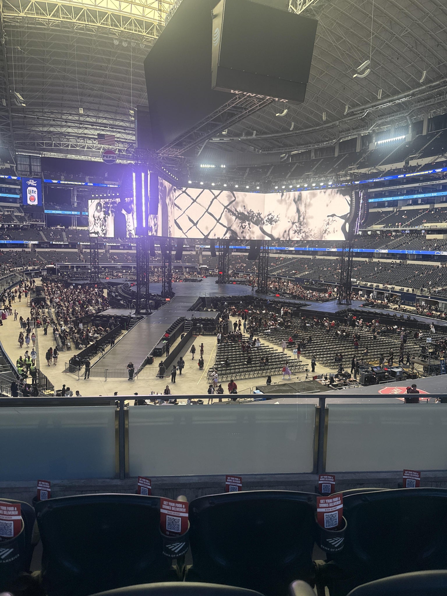 Real Fan View taken from Section 201 at AT&T Stadium by Crystal M