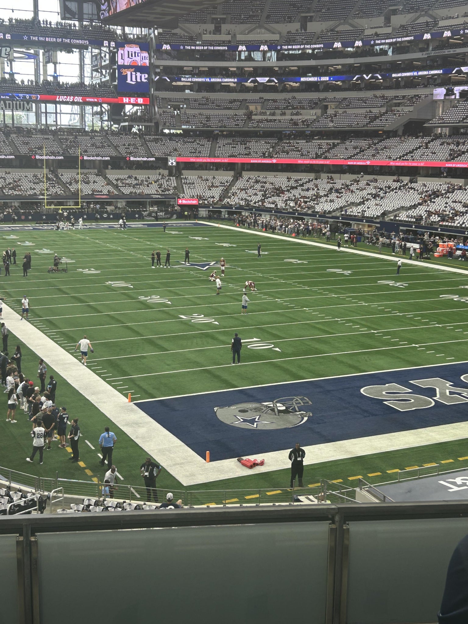 Real Fan View taken from Section 201 at AT&T Stadium by Lawrence D