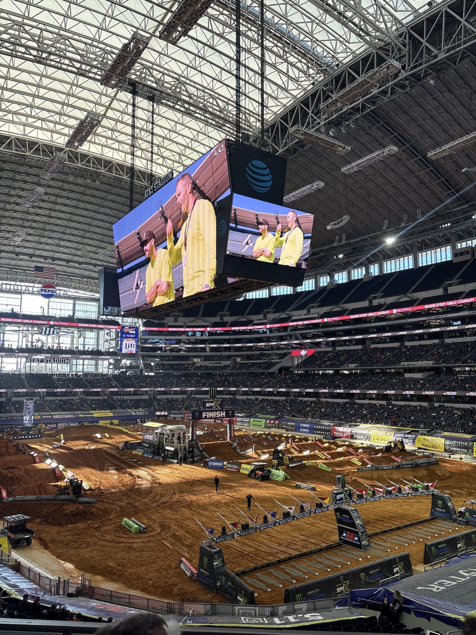 Real Fan View taken from Section 202 at AT&T Stadium by Hanna D