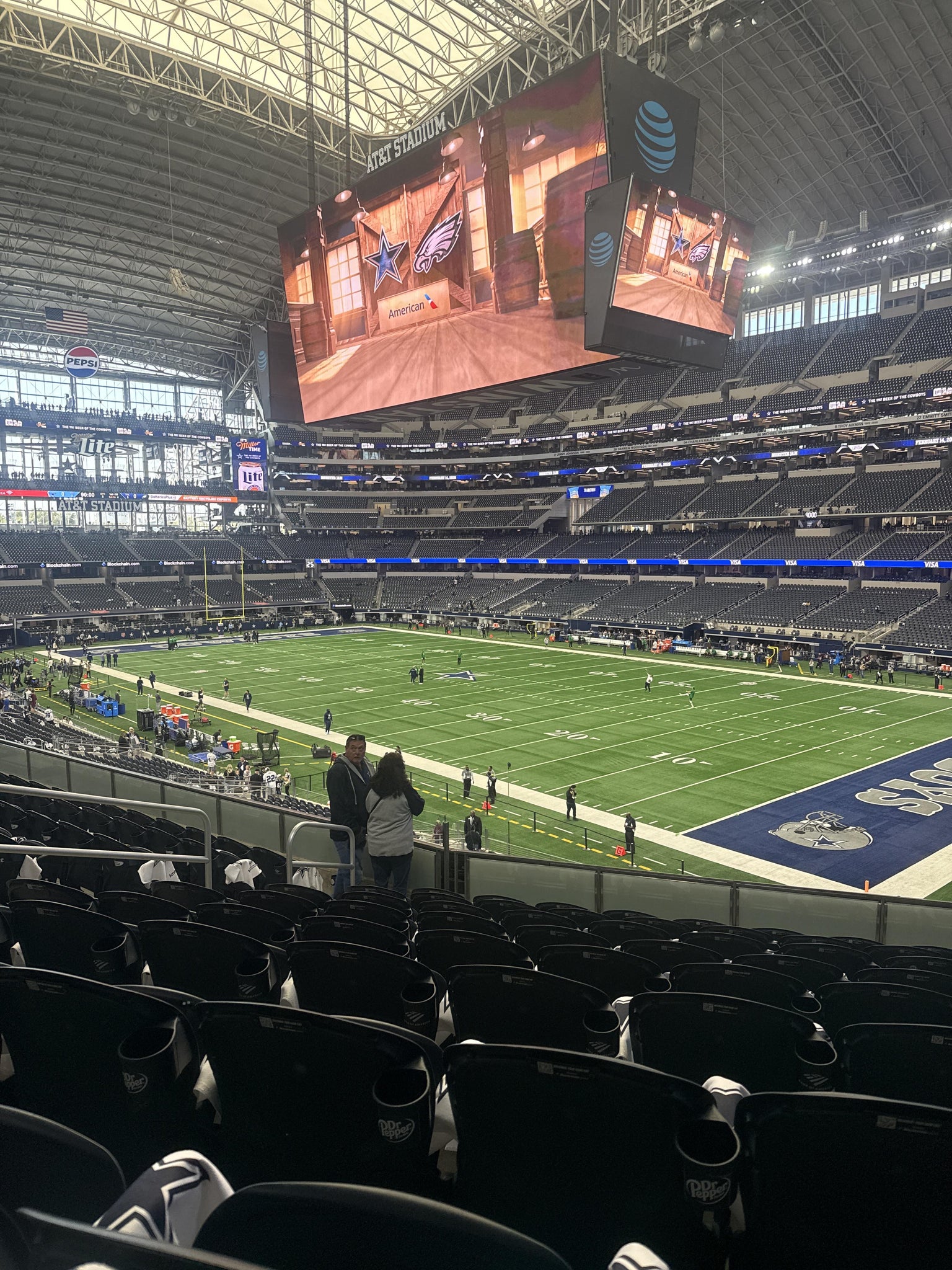 Real Fan View taken from Section 203 at AT&T Stadium by Ashley D