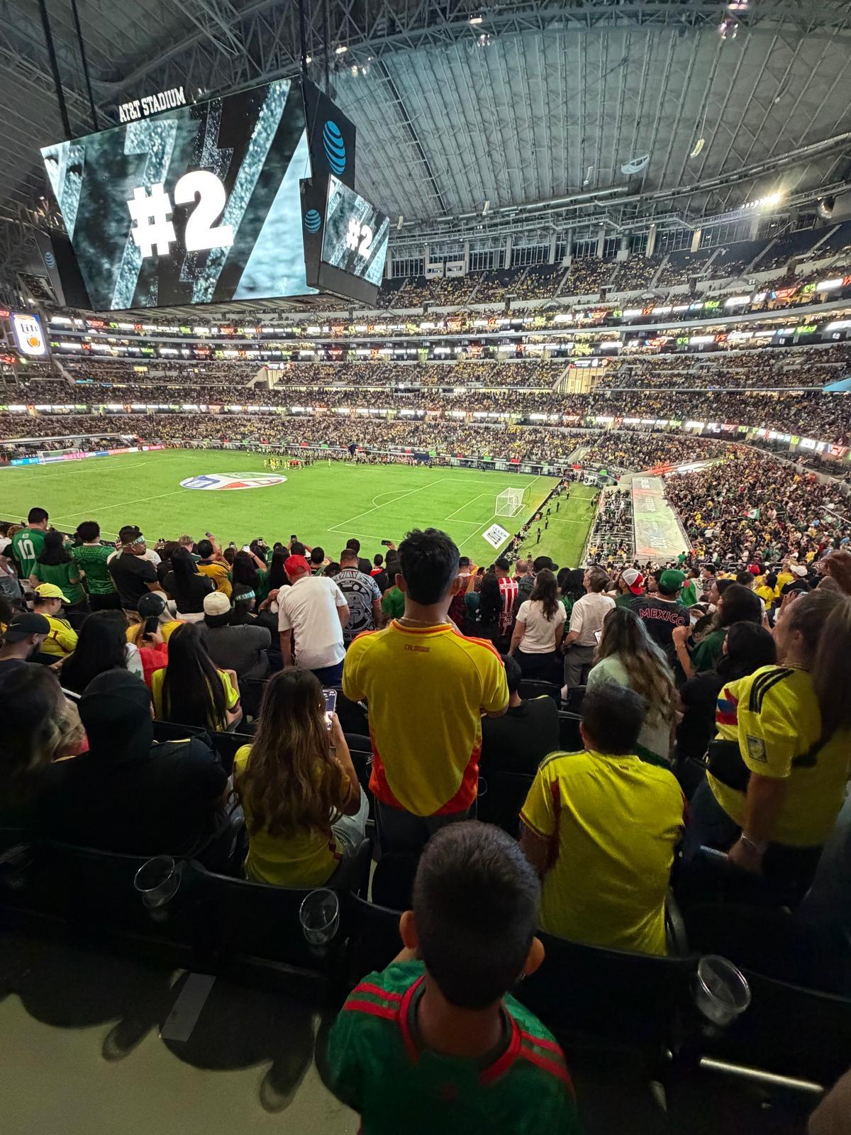 Real Fan View taken from Section 204 at AT&T Stadium by Ana R