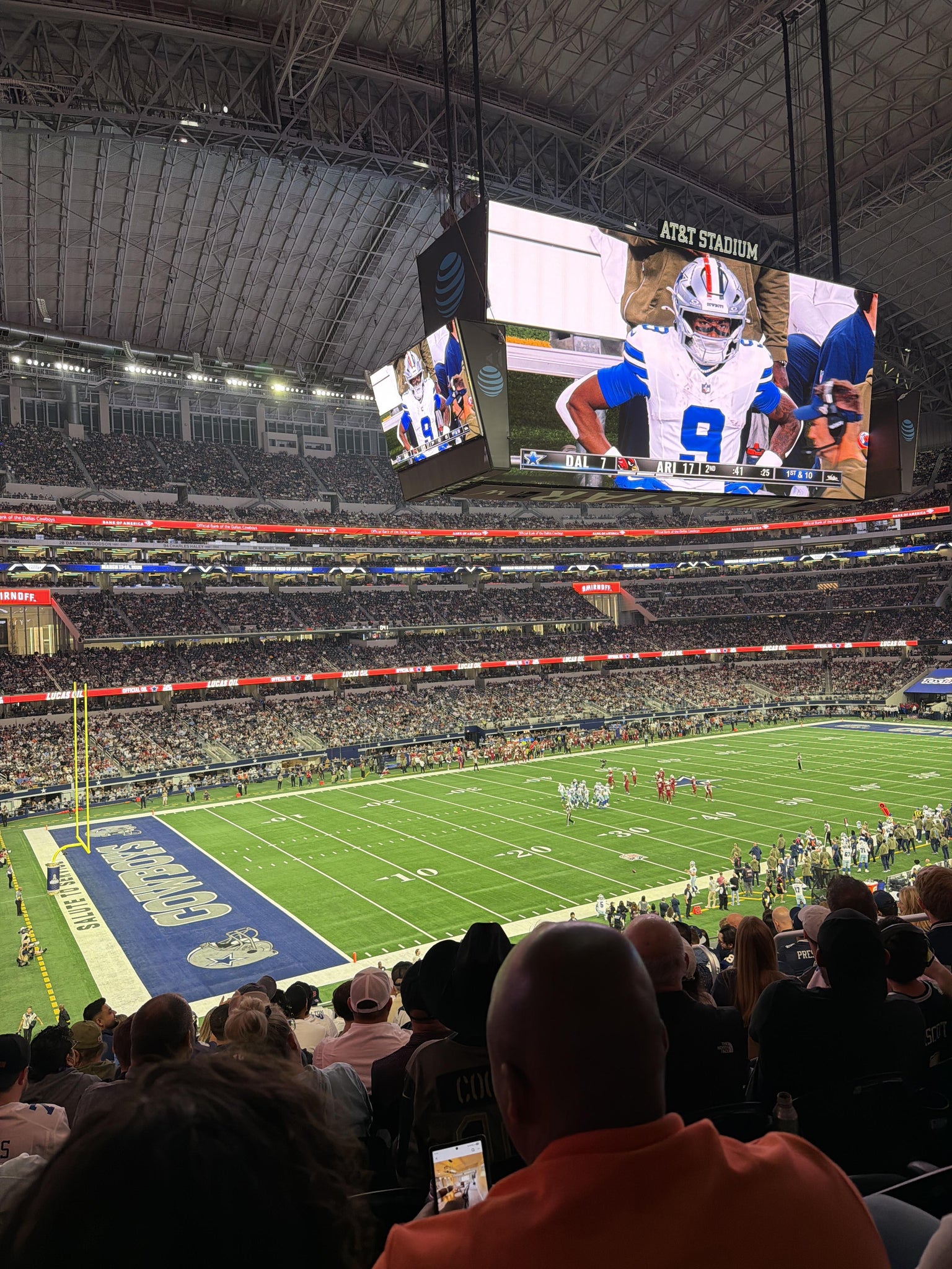 Real Fan View taken from Section 216 at AT&T Stadium by Jhoany I