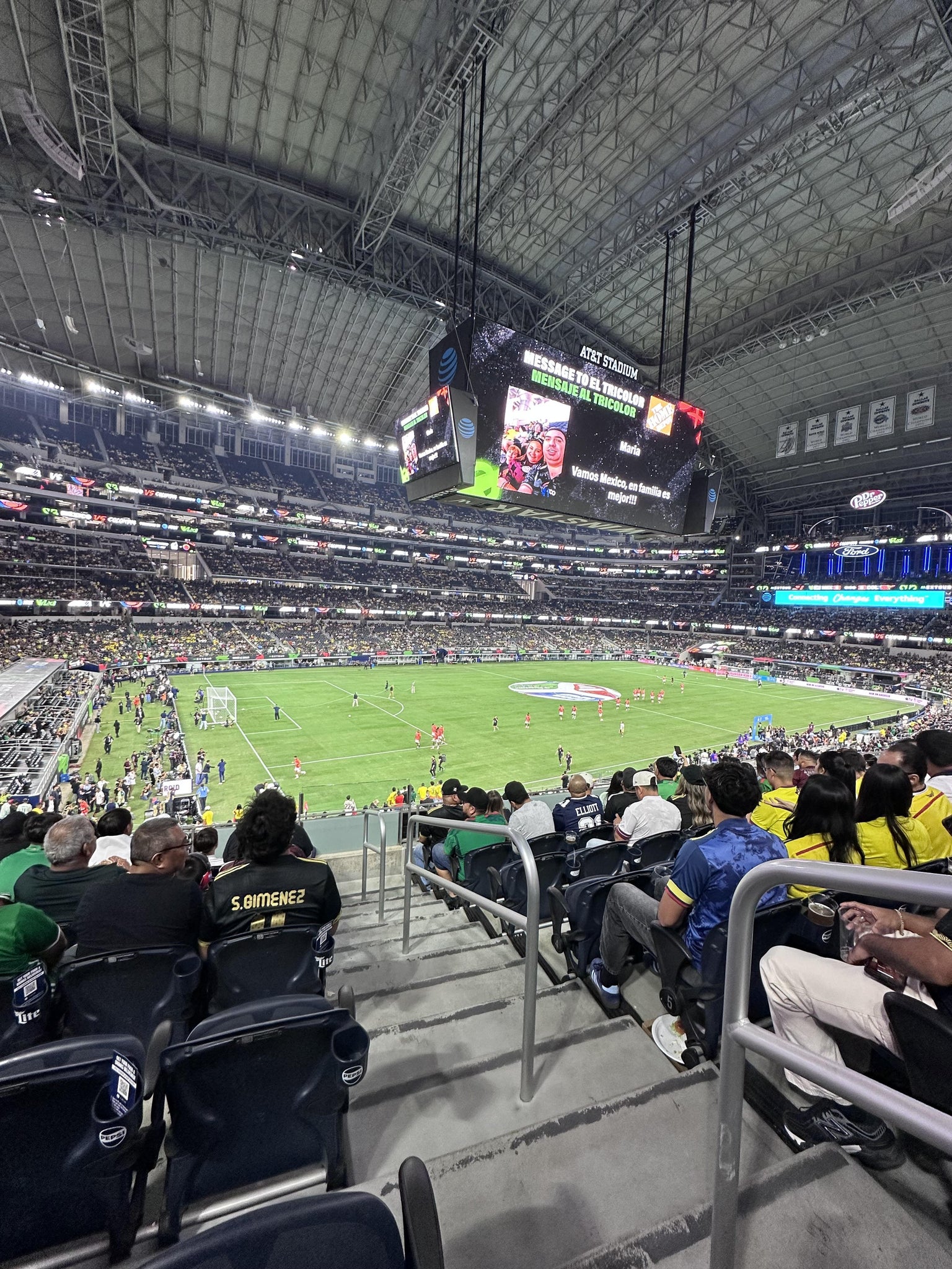 Real Fan View taken from Section 216 at AT&T Stadium by Alan M