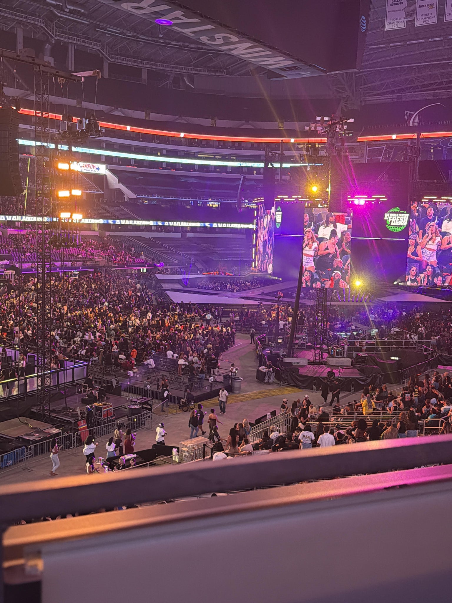 Real Fan View taken from Section 217 at AT&T Stadium by Diedra H