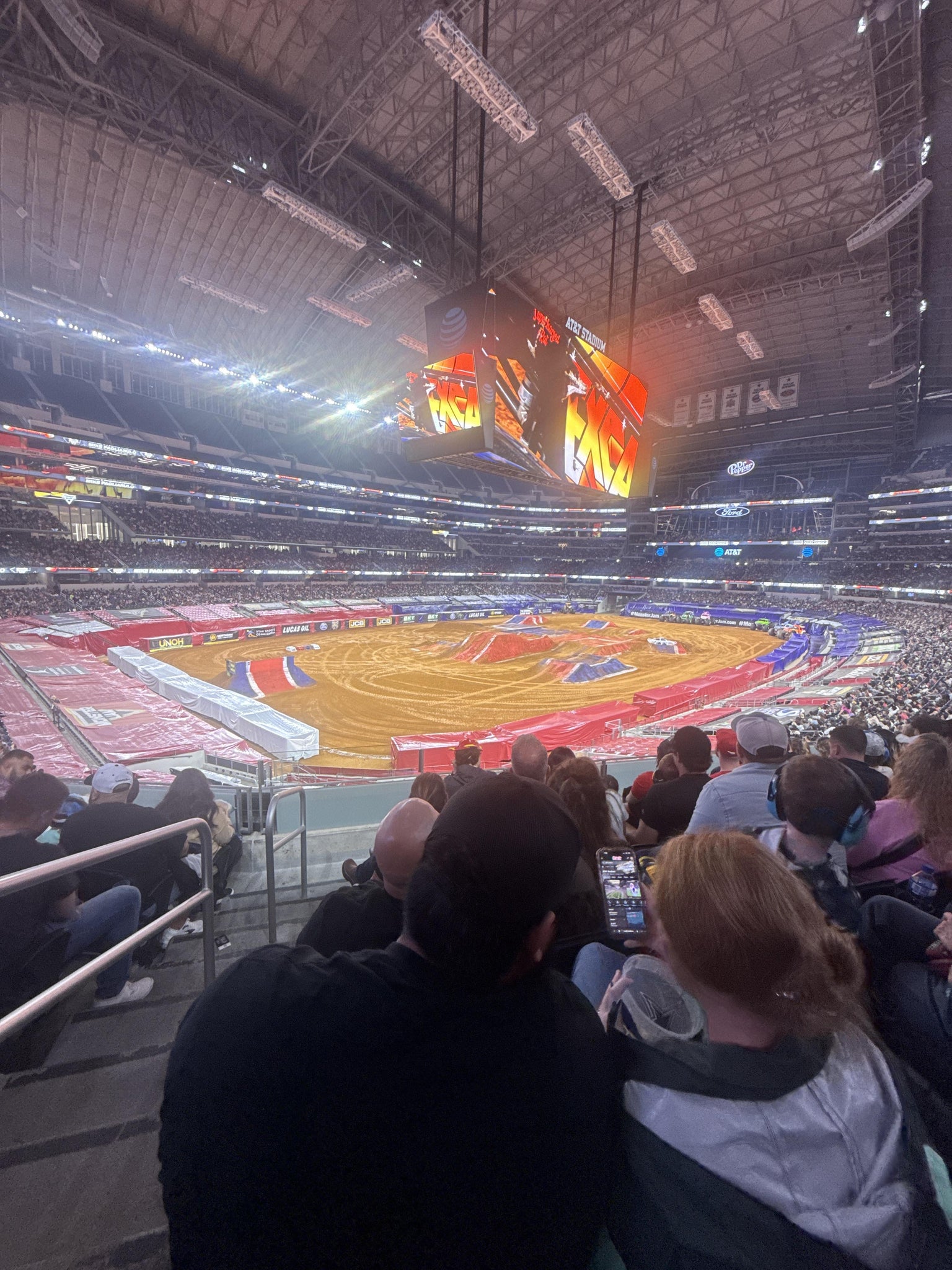 Real Fan View taken from Section 217 at AT&T Stadium by Mark M