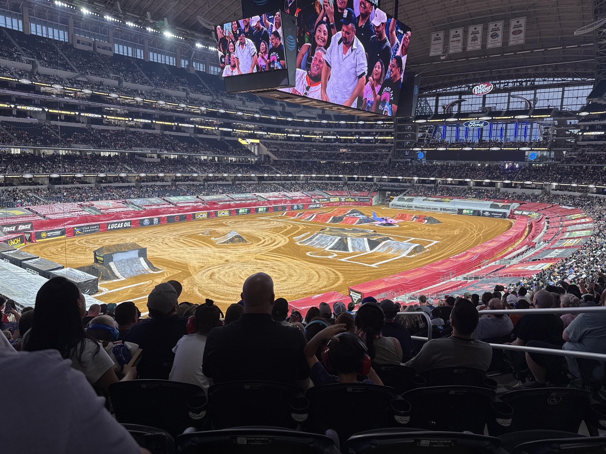 Real Fan View taken from Section 218 at AT&T Stadium by Ben C