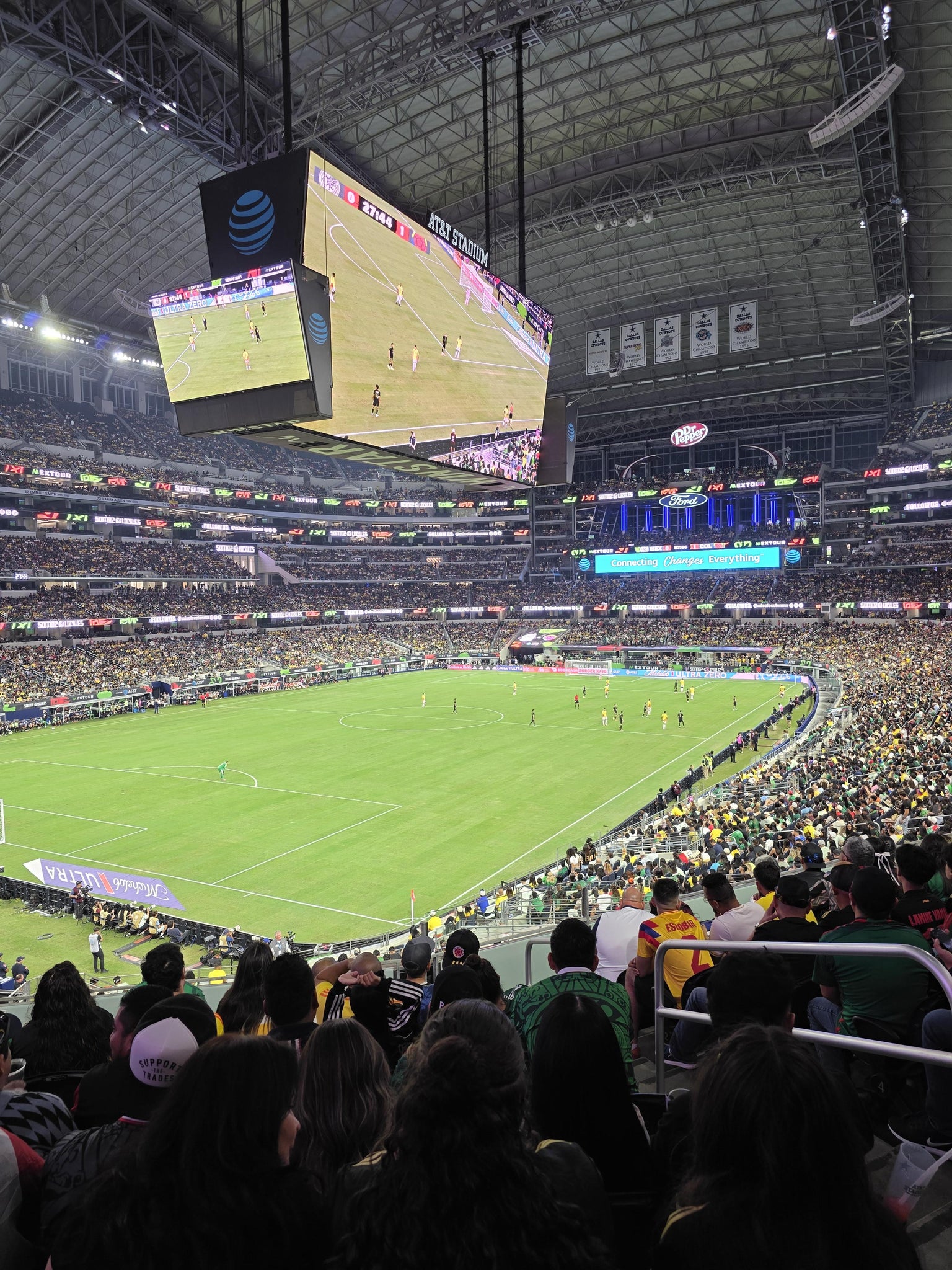 Real Fan View taken from Section 218 at AT&T Stadium by Nelson S