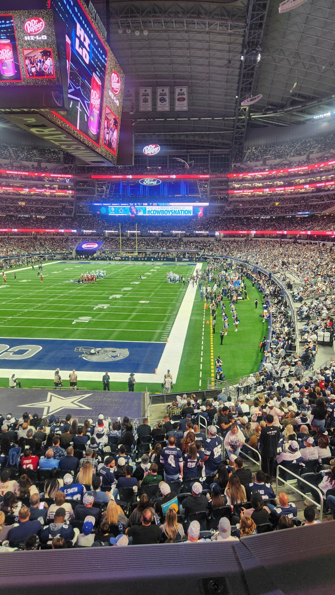 Real Fan View taken from Section 219 at AT&T Stadium by Henry M