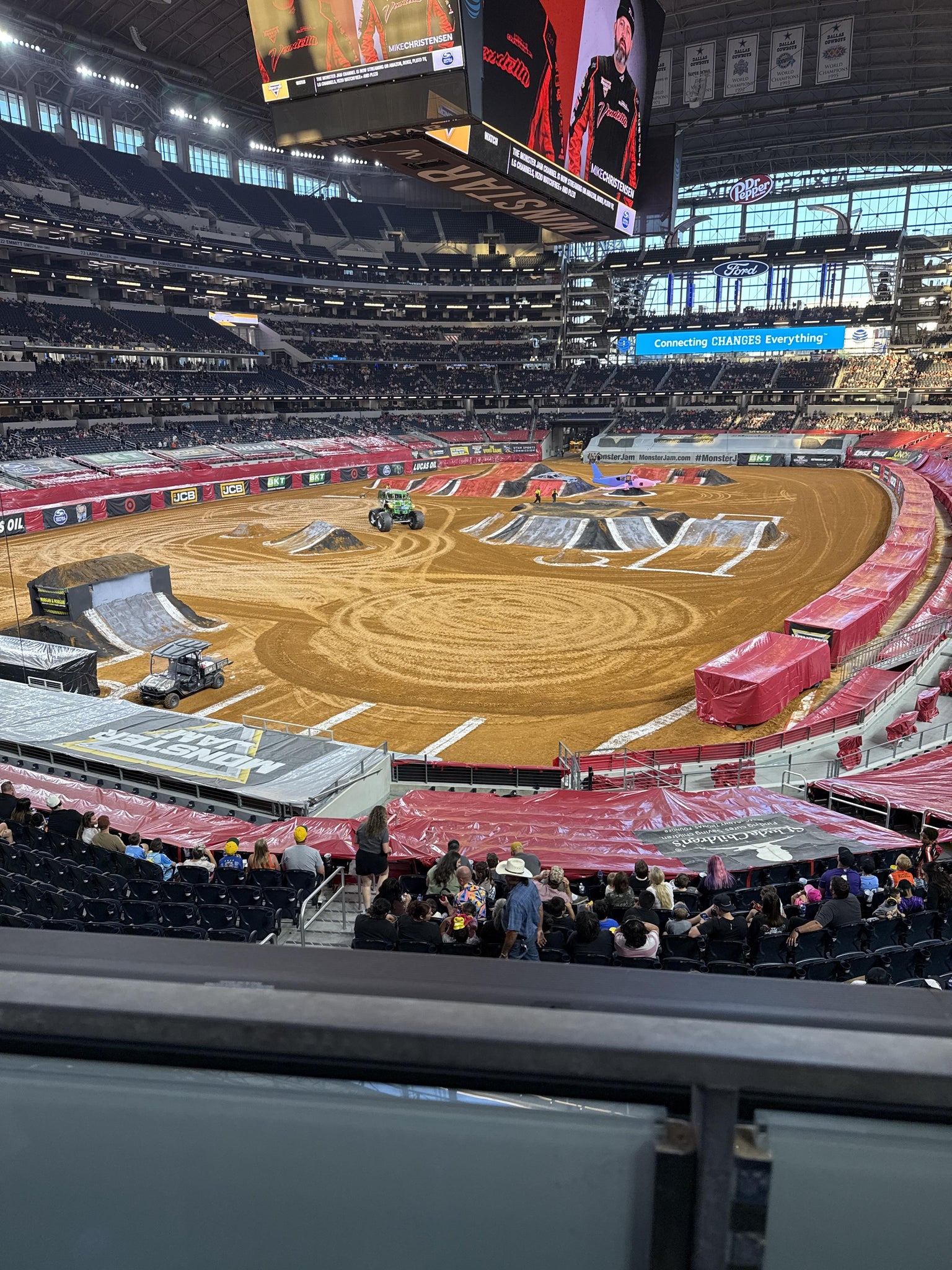 Real Fan View taken from Section 219 at AT&T Stadium by Michael  W