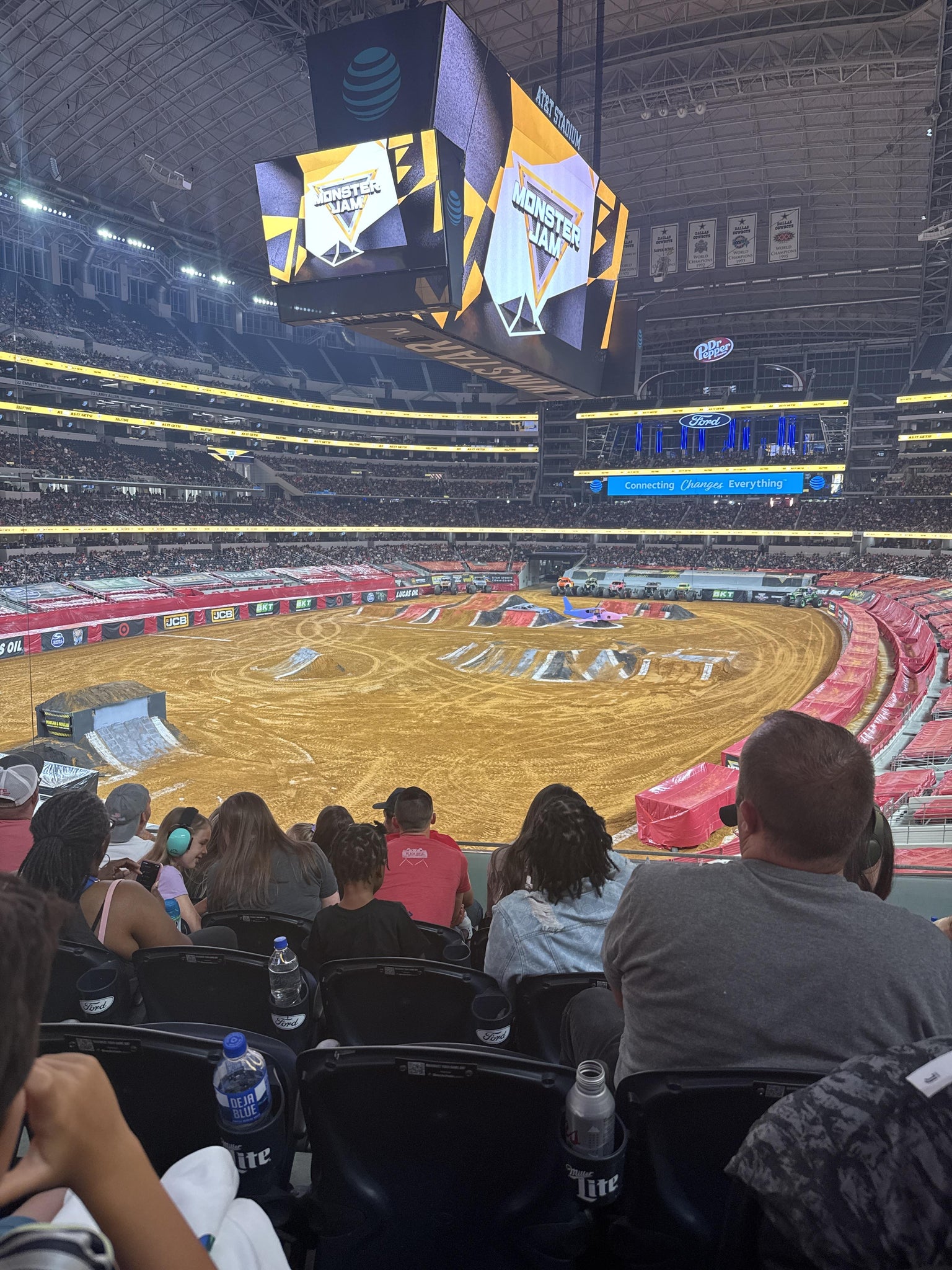 Real Fan View taken from Section 219 at AT&T Stadium by Tiffany K