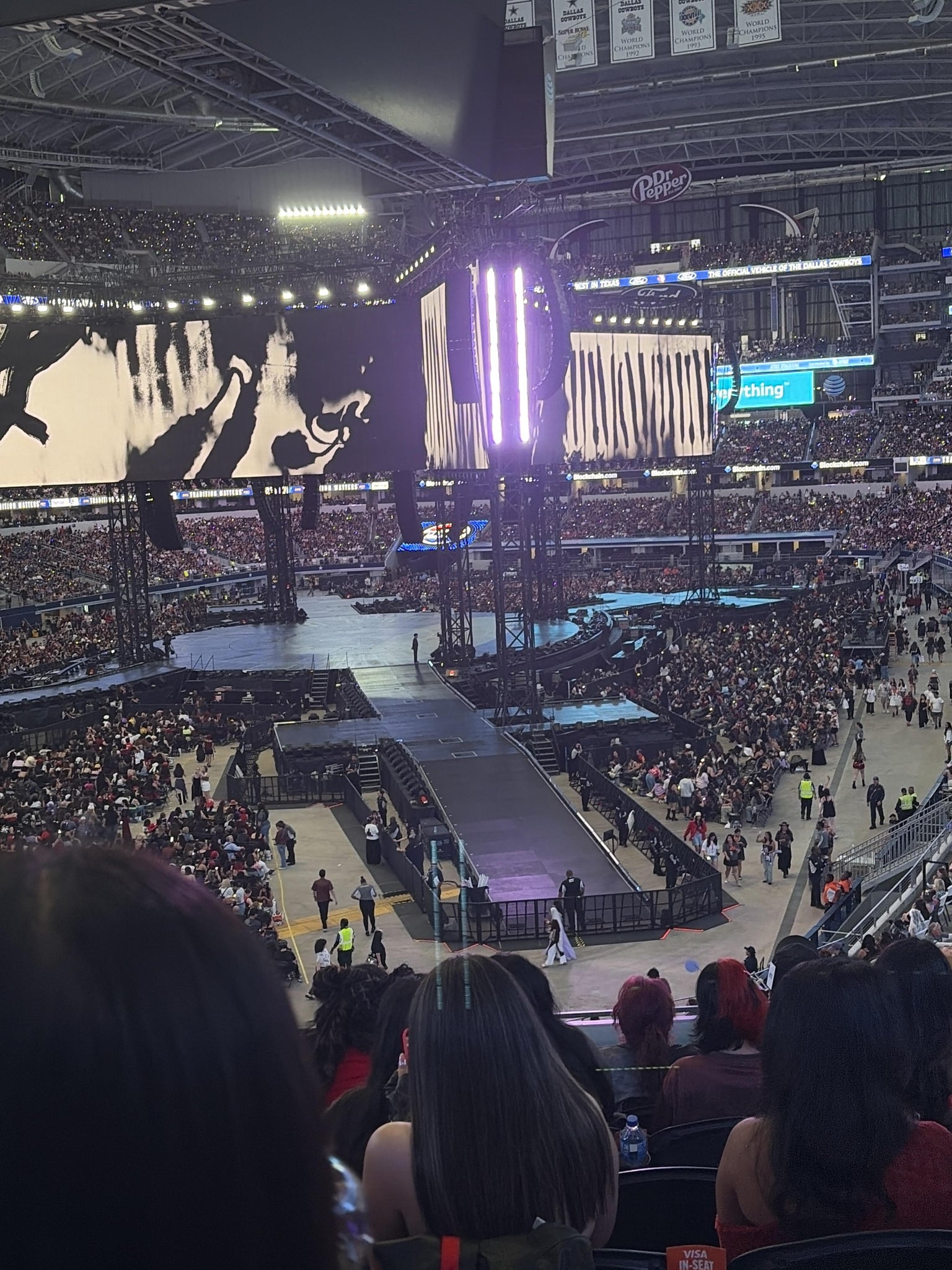 Real Fan View taken from Section 219 at AT&T Stadium by Hillary Y