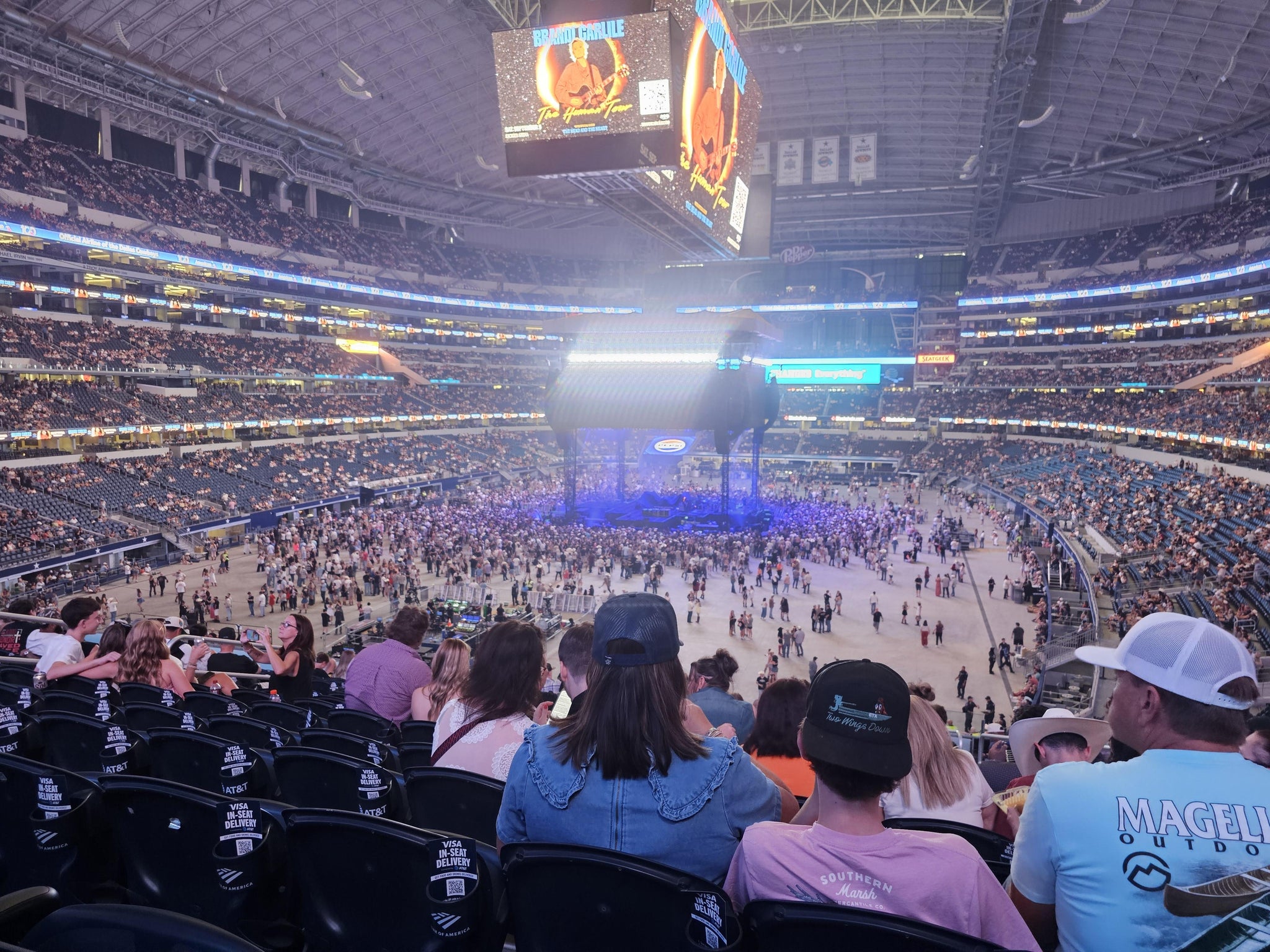 Real Fan View taken from Section 220 at AT&T Stadium by Desira M