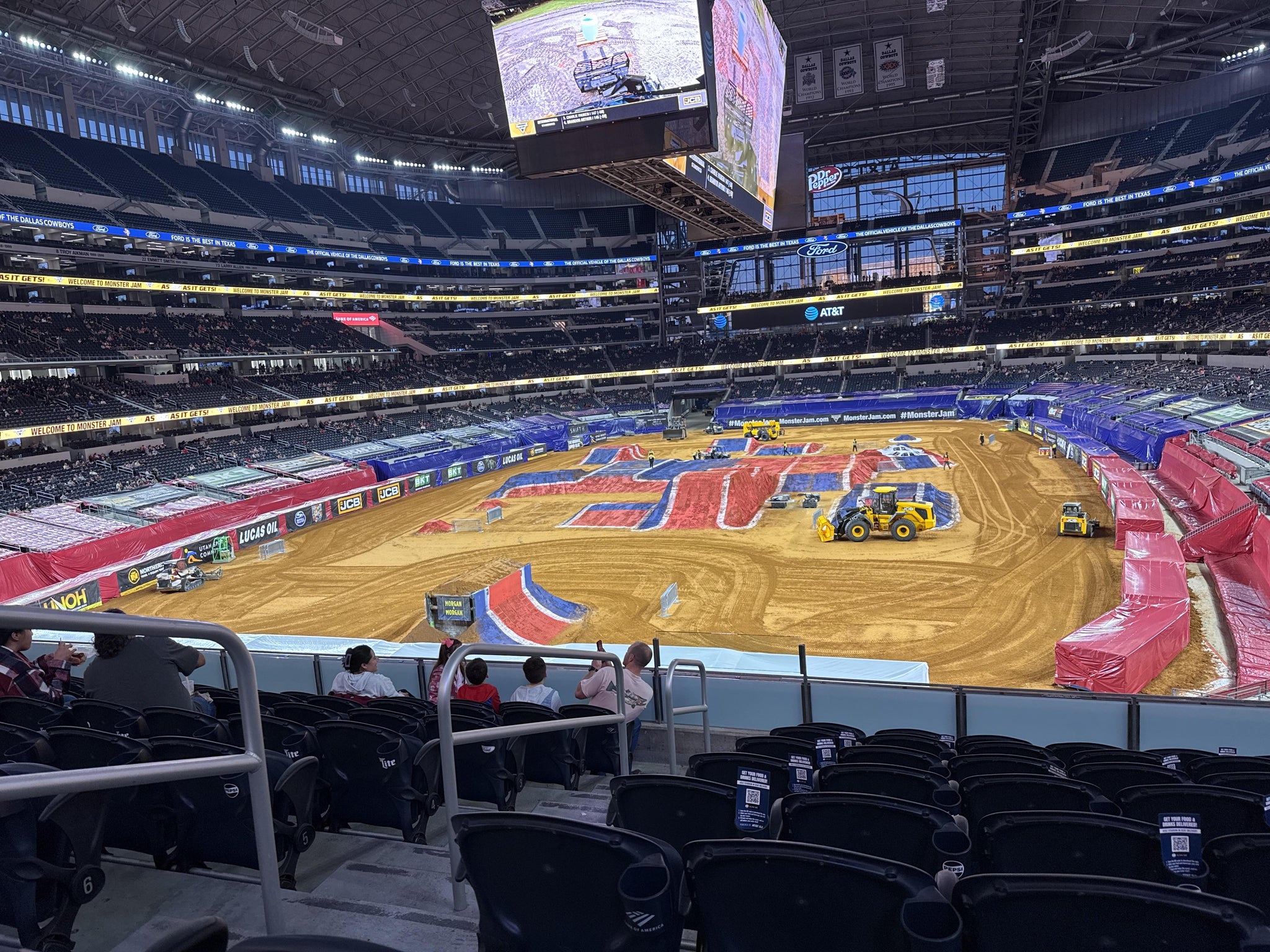 Real Fan View taken from Section 220 at AT&T Stadium by Robin N
