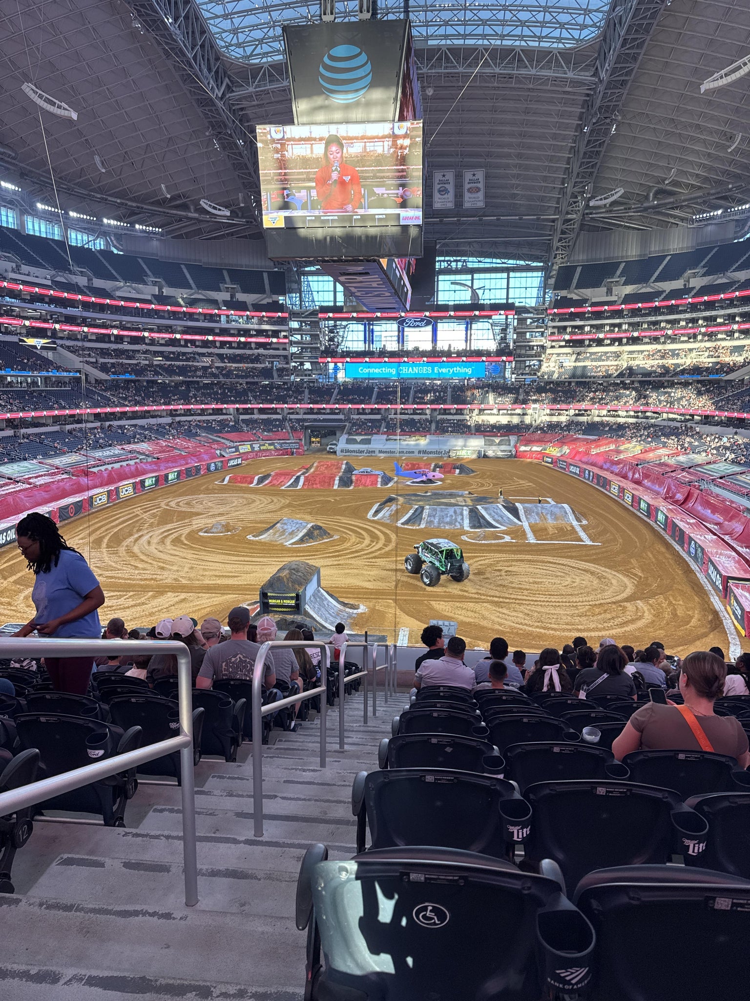 Real Fan View taken from Section 221 at AT&T Stadium by Alan P