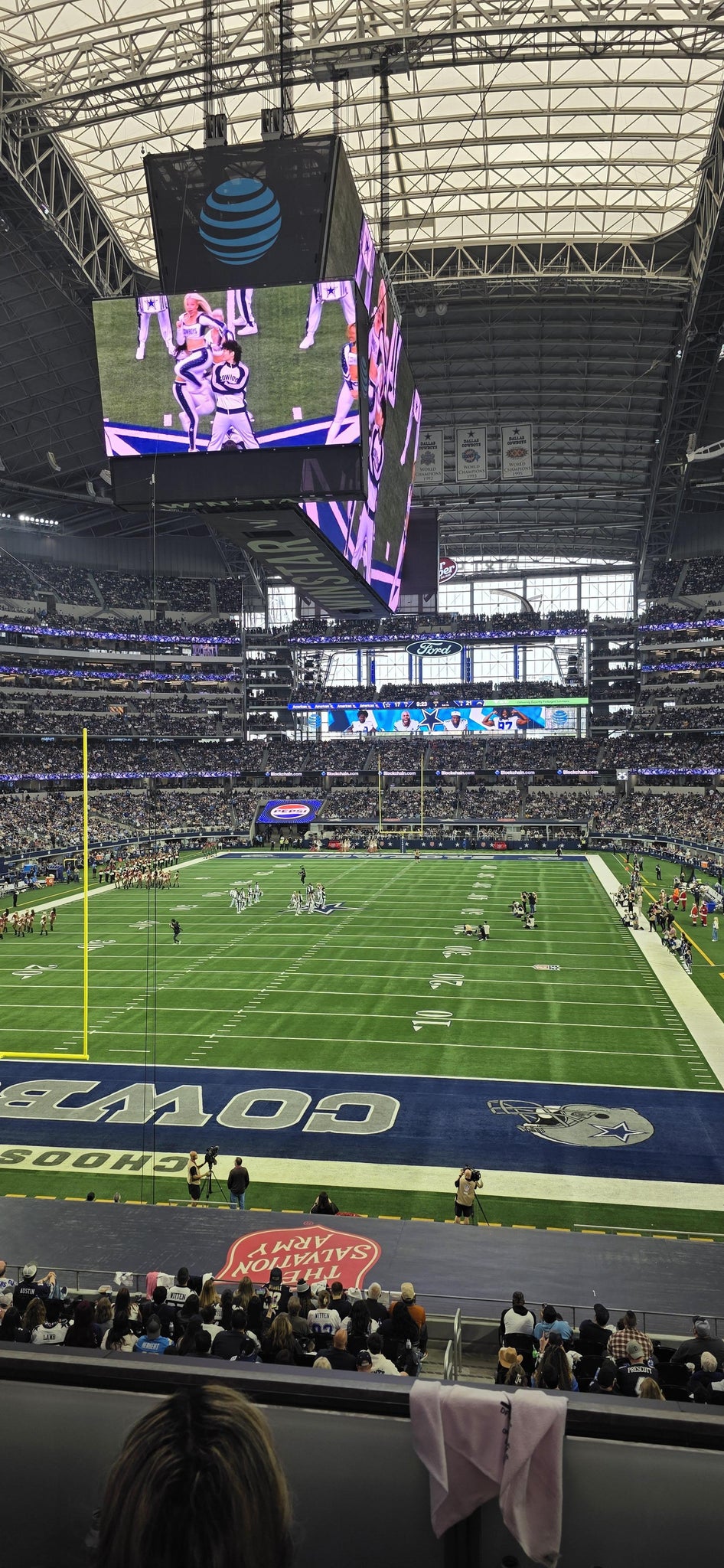 Real Fan View taken from Section 221 at AT&T Stadium by Francisco C