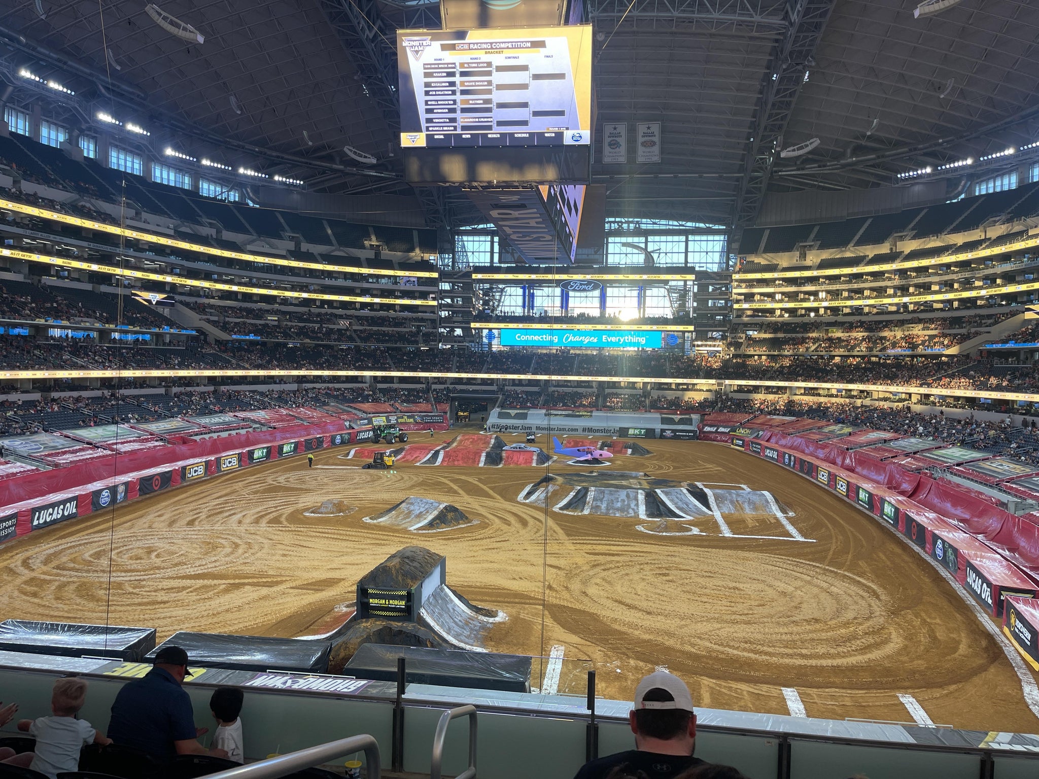 Real Fan View taken from Section 221 at AT&T Stadium by Luis C