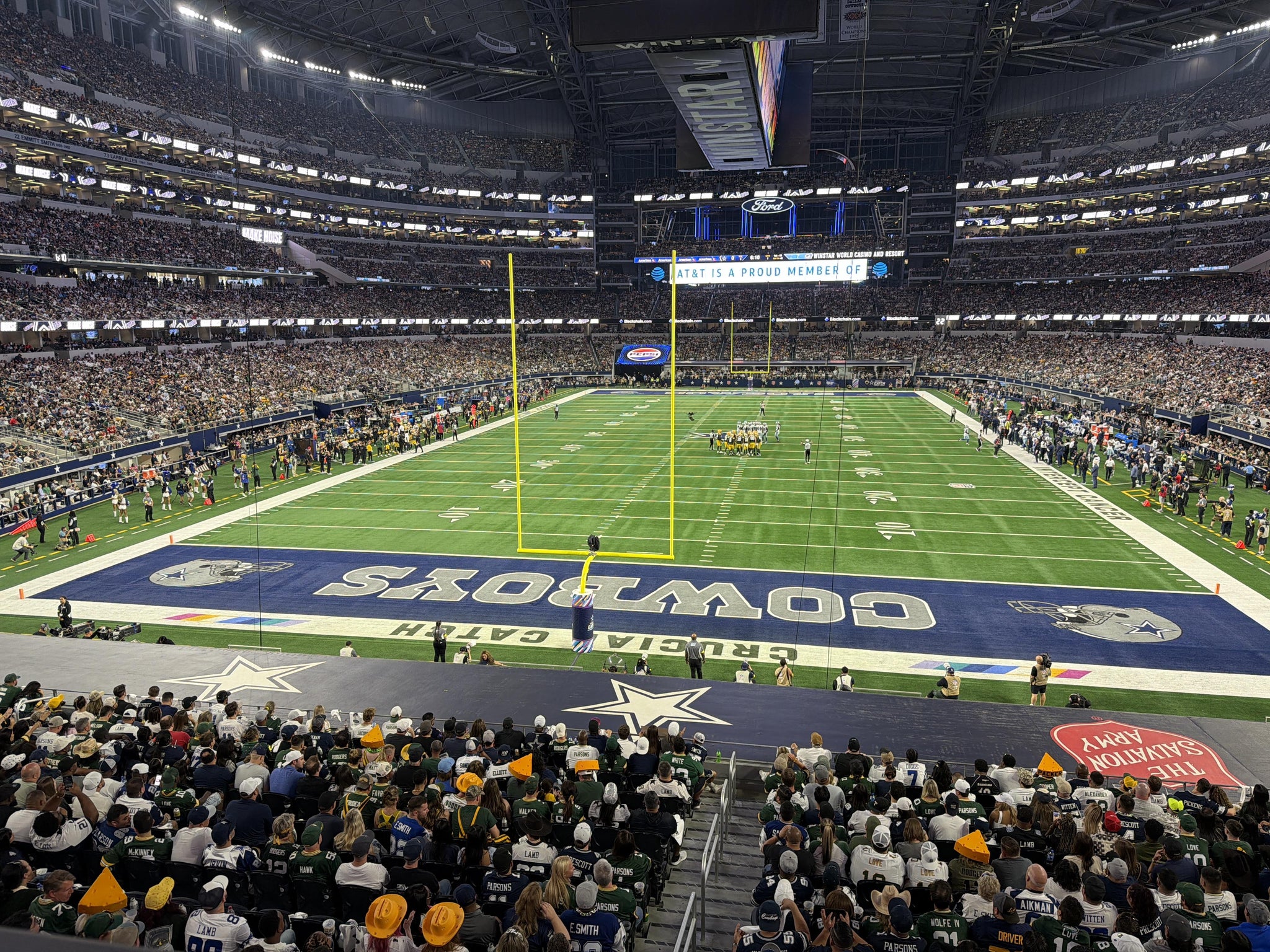 Real Fan View taken from Section 222 at AT&T Stadium by Ashish M