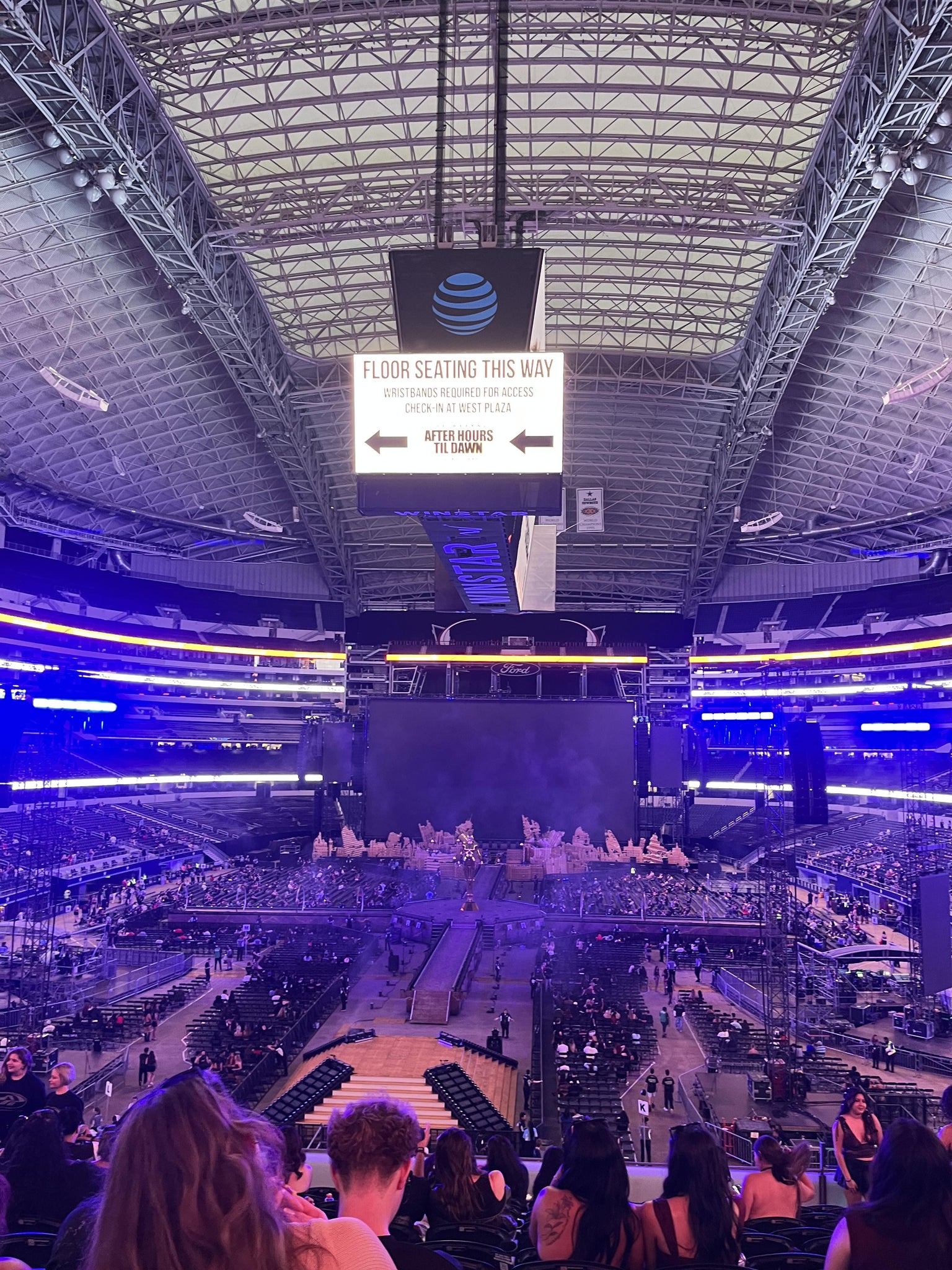 Real Fan View taken from Section 222 at AT&T Stadium by Leah P