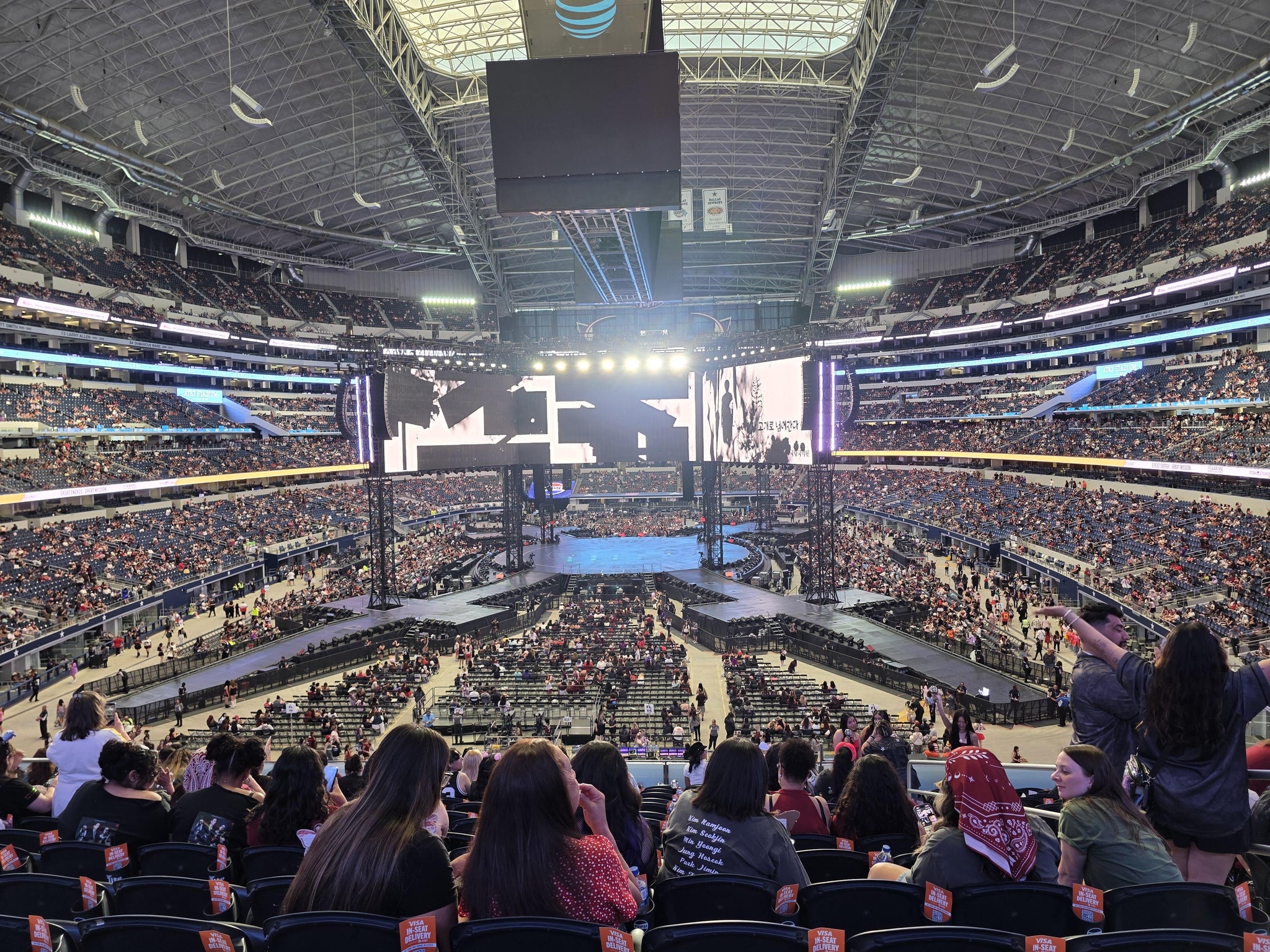 Real Fan View taken from Section 222 at AT&T Stadium by Elisha S