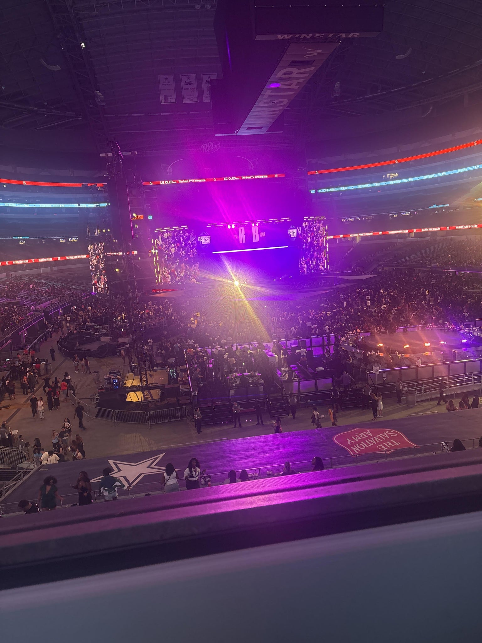 Real Fan View taken from Section 224 at AT&T Stadium by Tamara T