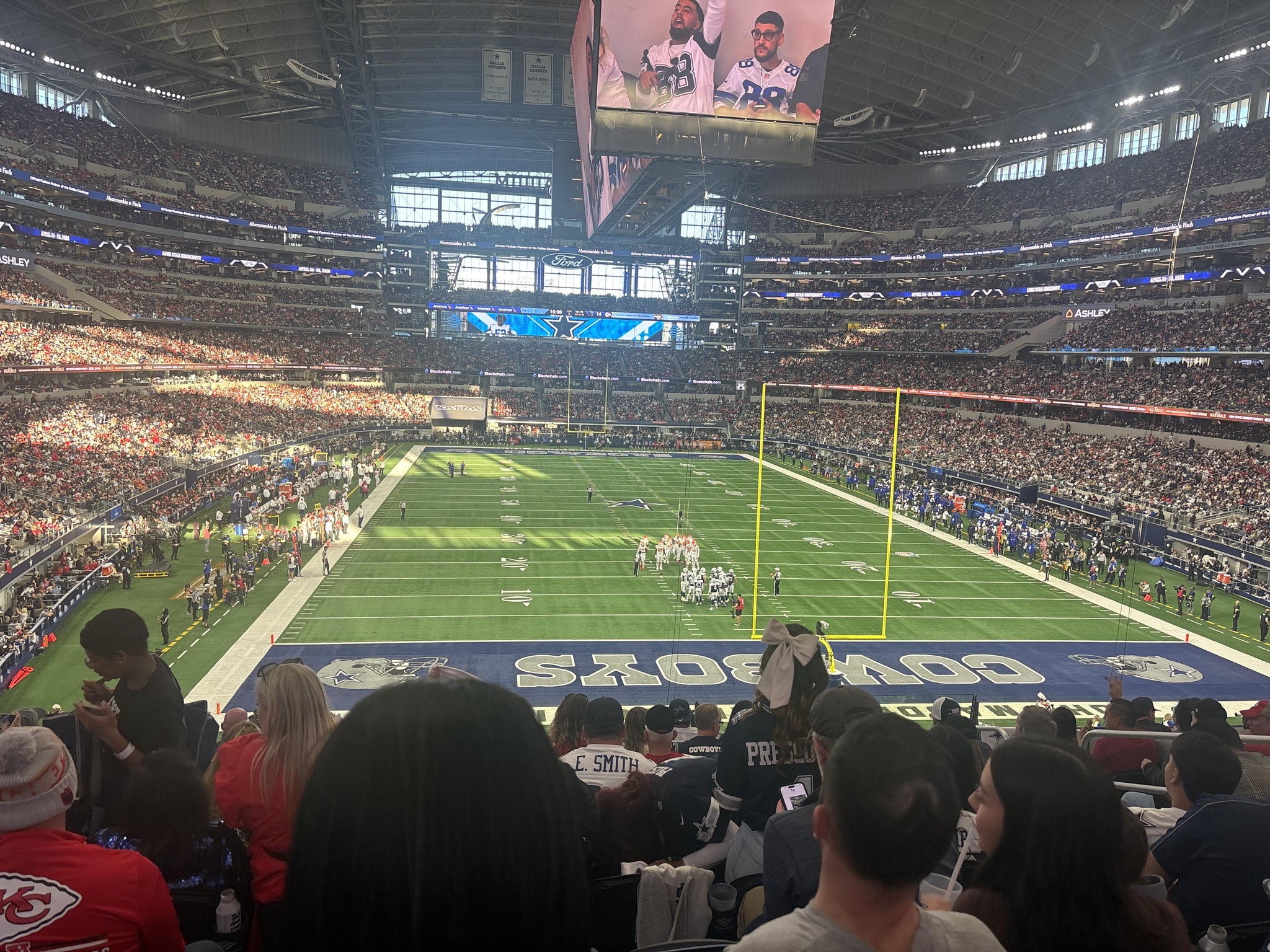 Real Fan View taken from Section 224 at AT&T Stadium by Vanessa R