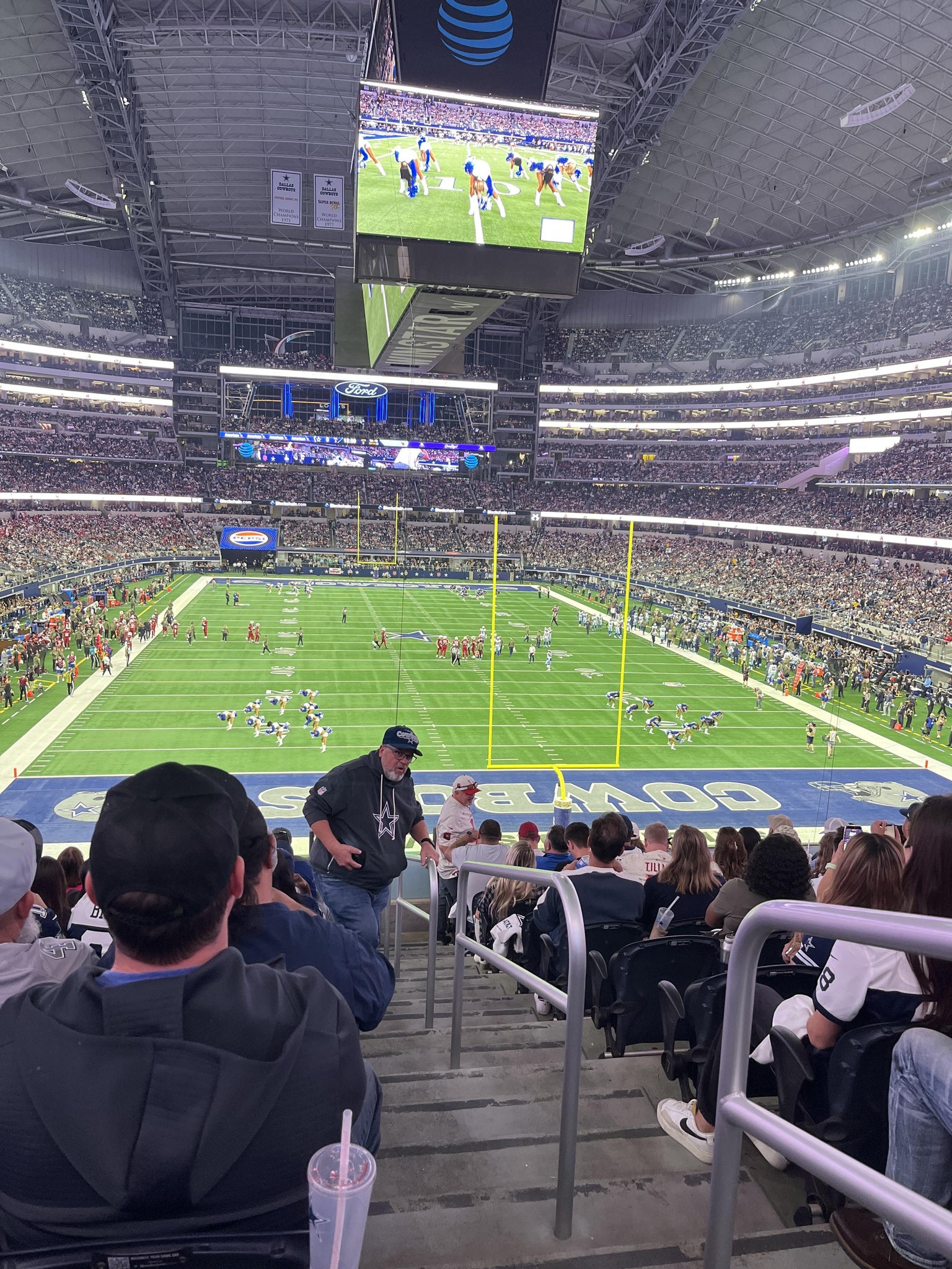 Real Fan View taken from Section 224 at AT&T Stadium by Todd D