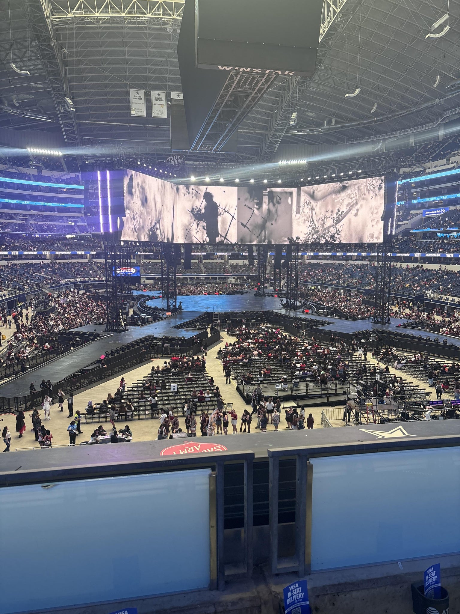 Real Fan View taken from Section 224 at AT&T Stadium by Anonymous User
